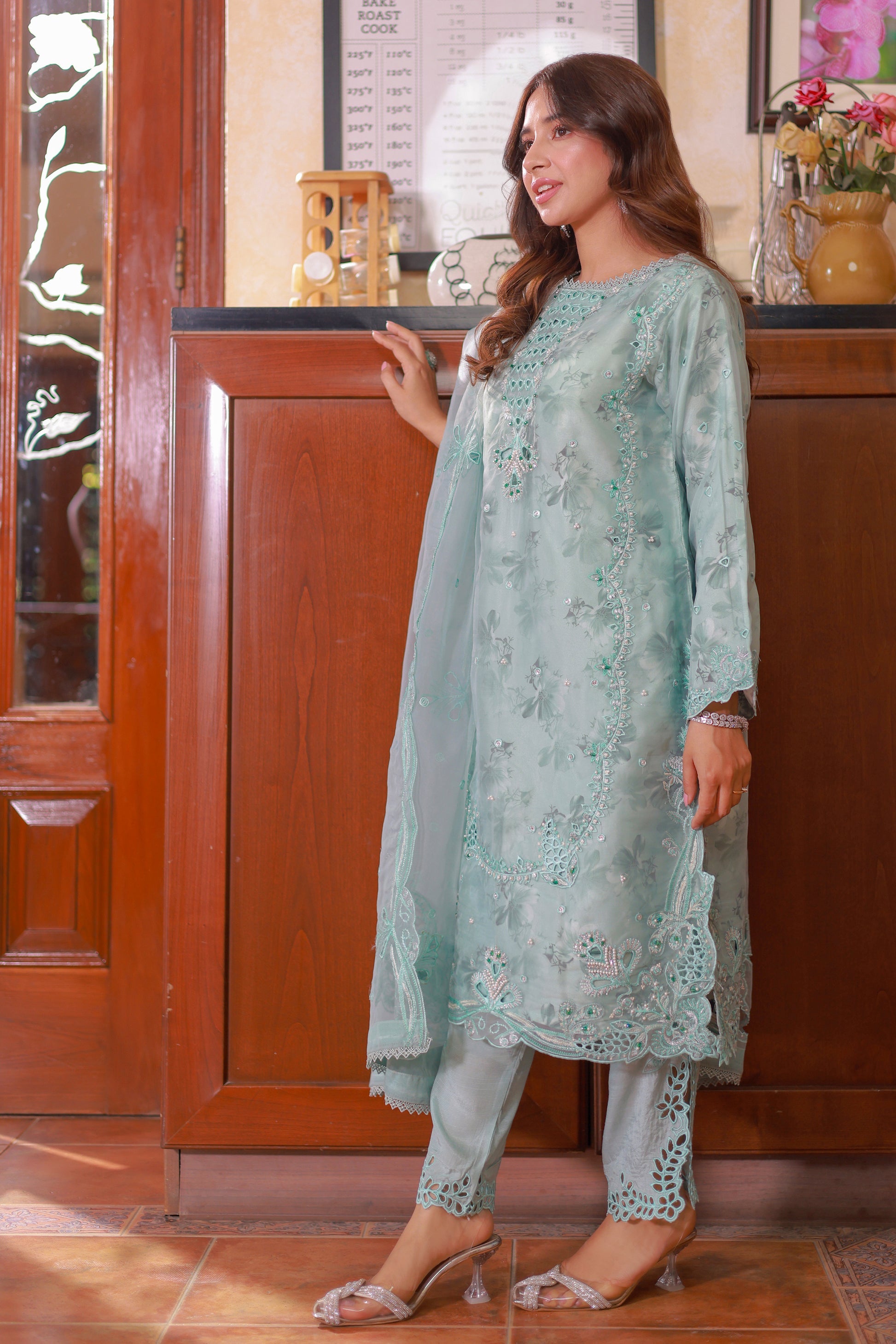Naqsh by Guzel Organza Stitched 3pcs - Jotey