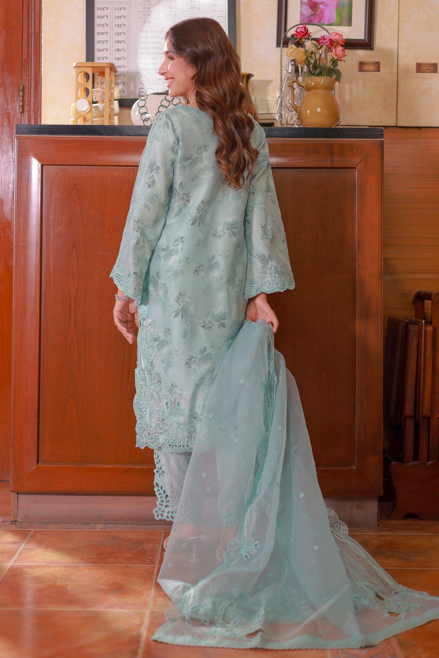 Naqsh by Guzel Organza Stitched 3pcs - Jotey