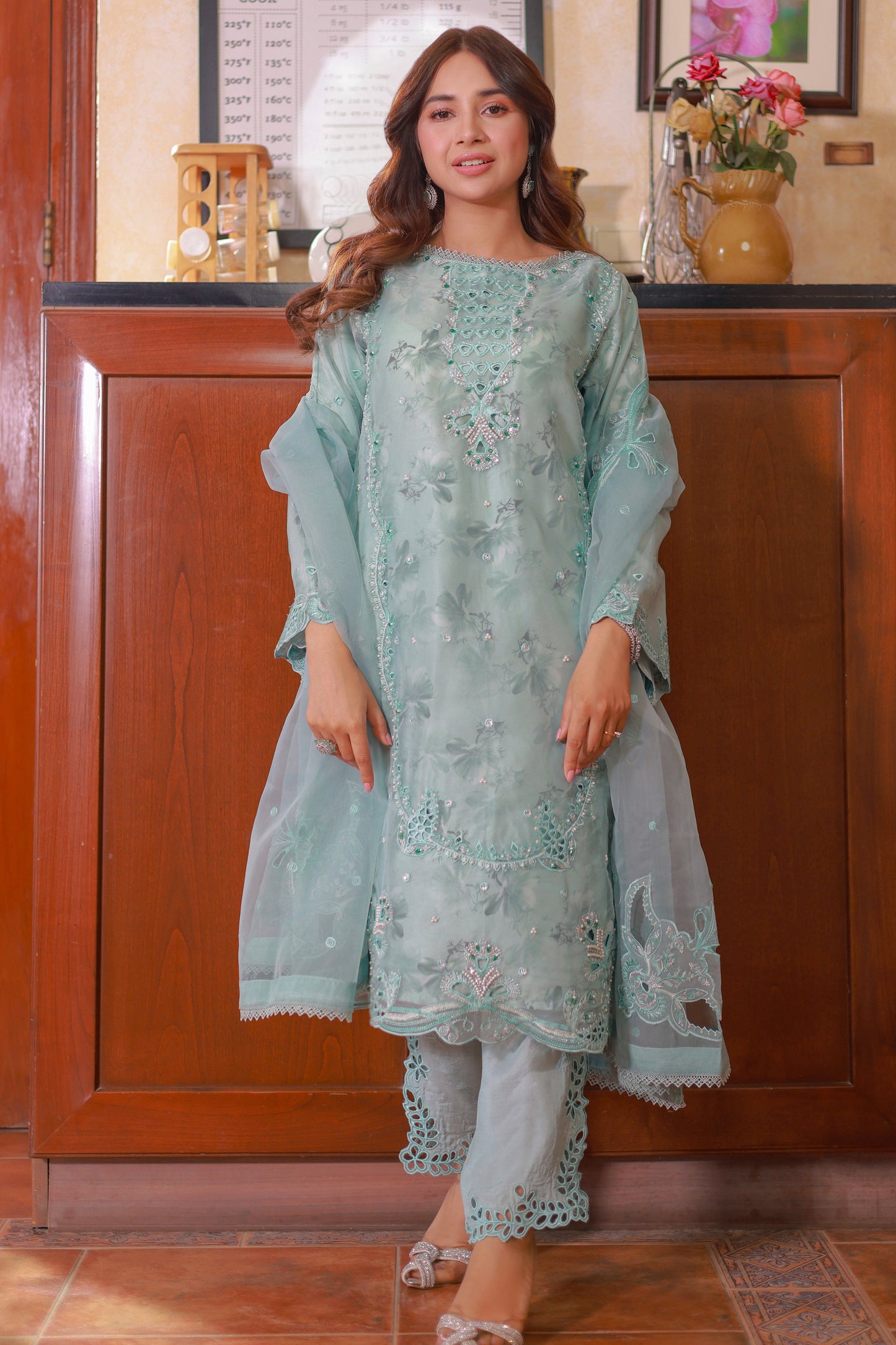 Naqsh by Guzel Organza Stitched 3pcs - Jotey