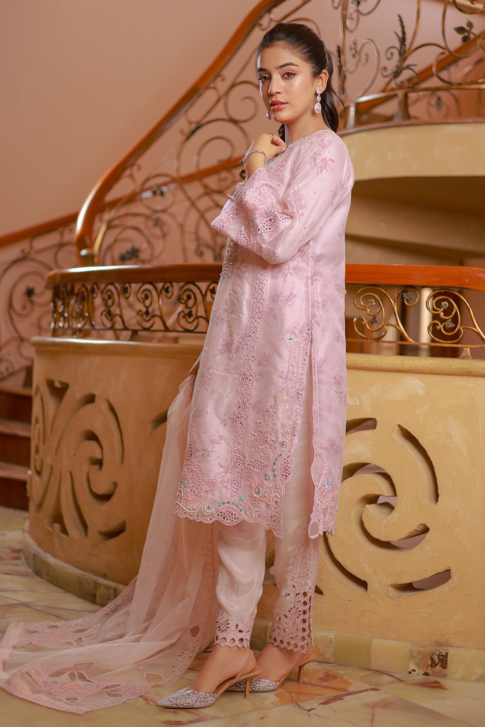 Naqsh by Guzel Organza Stitched 3pcs - Jotey