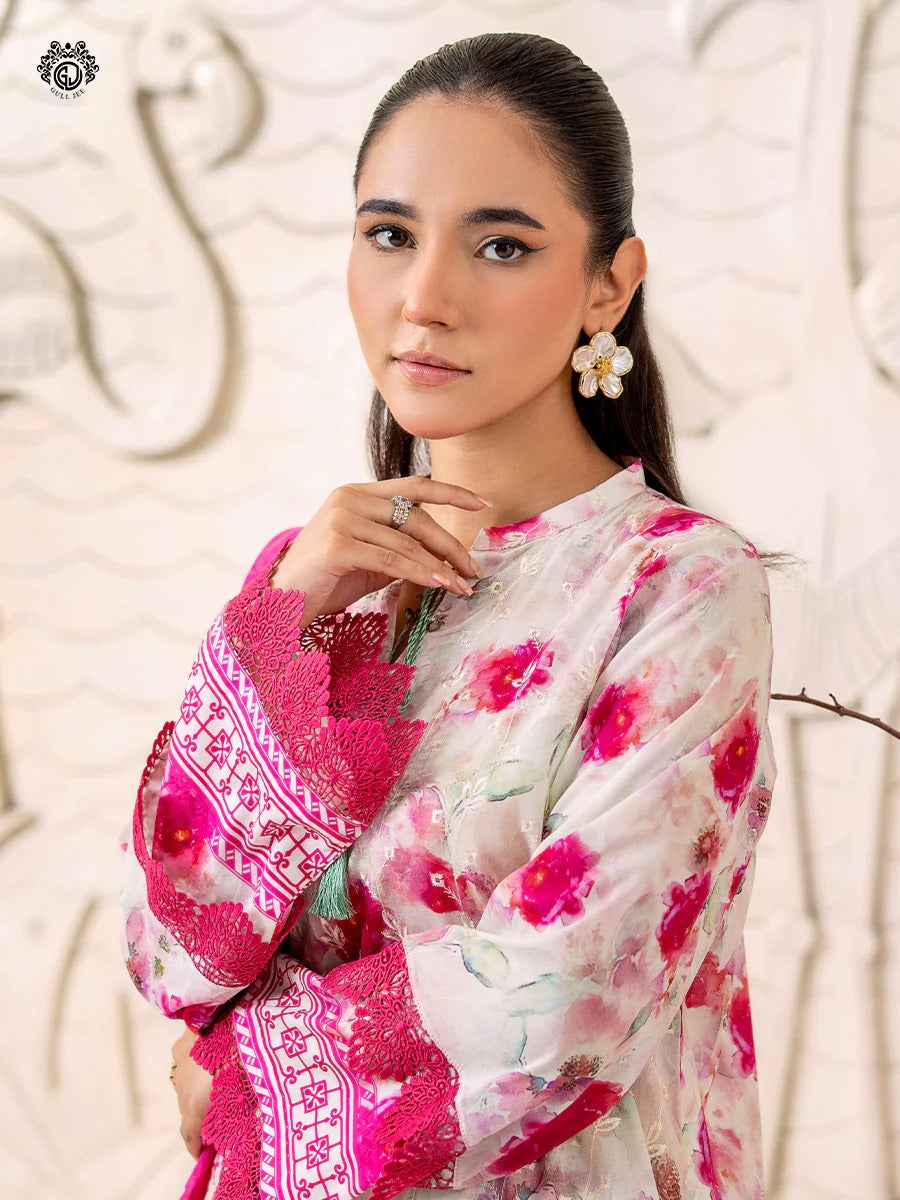 Mahajal By Gull Jee Embroidered Digital Printed Lawn Unstitched 3pcs