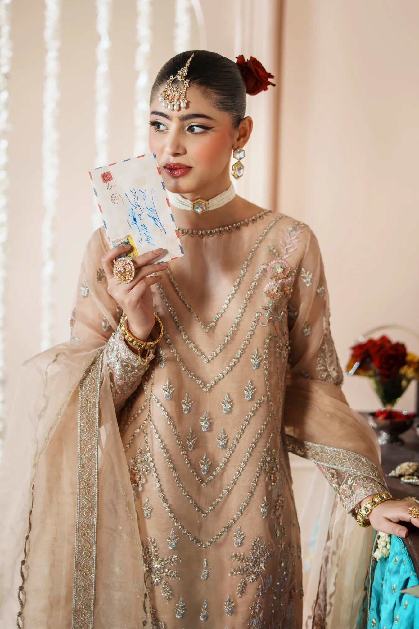 Dastoor By Zebtan Embroidered Luxury Organza Unstitched 3 Piece