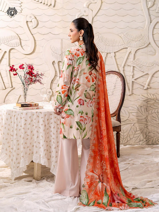Mahajal By Gull Jee Embroidered Digital Printed Lawn Unstitched 3pcs