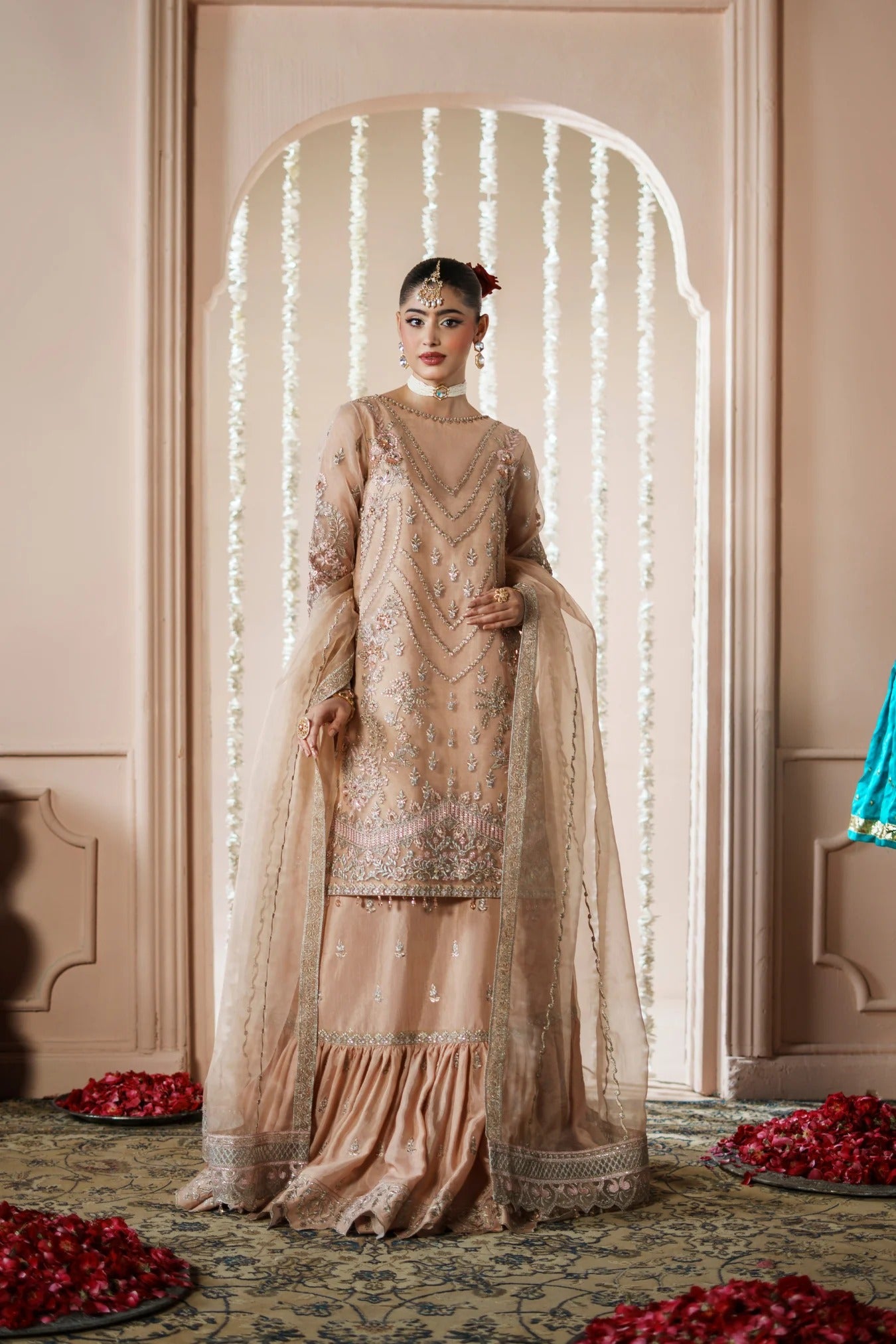 Dastoor By Zebtan Embroidered Luxury Organza Unstitched 3 Piece