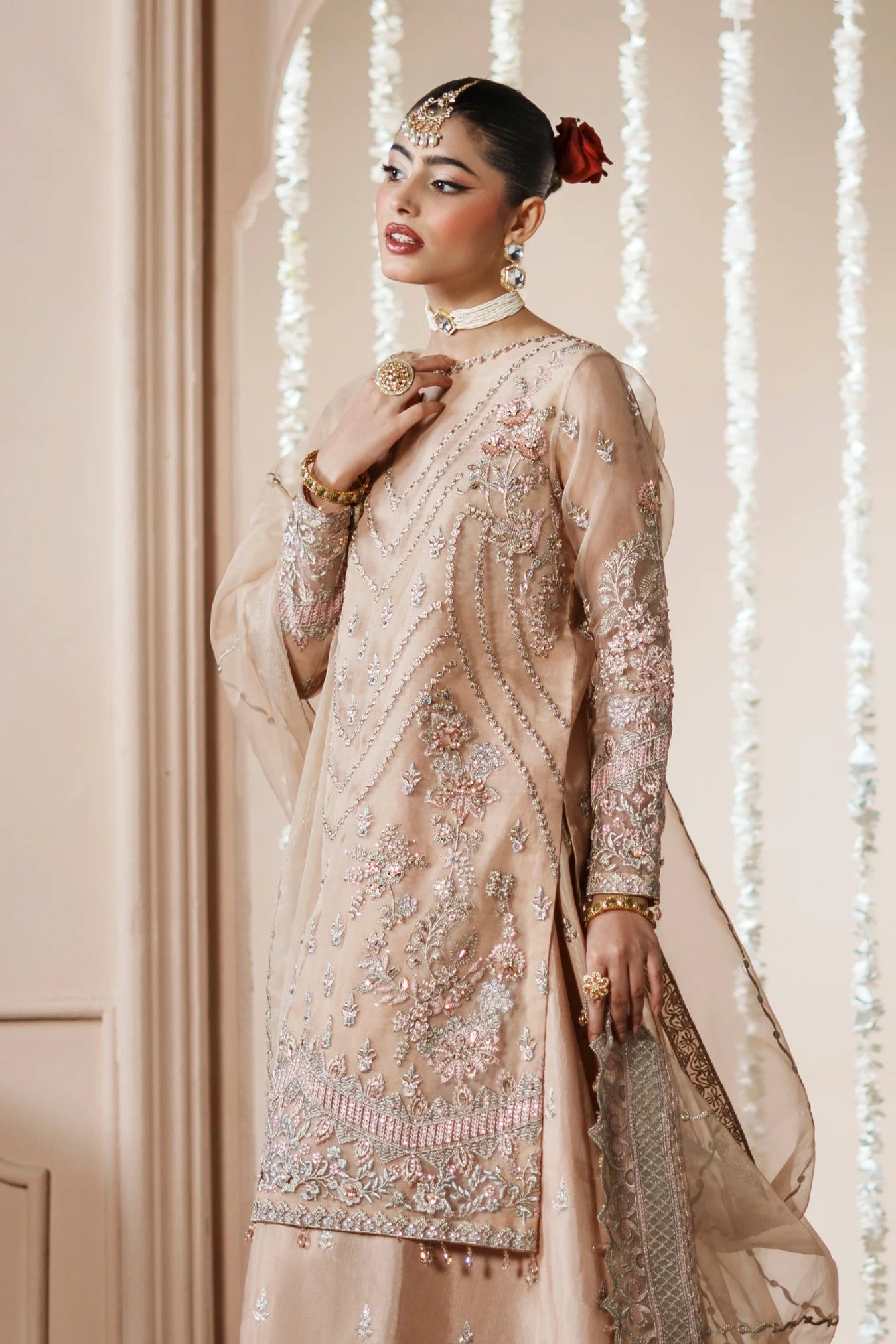 Dastoor By Zebtan Embroidered Luxury Organza Unstitched 3 Piece