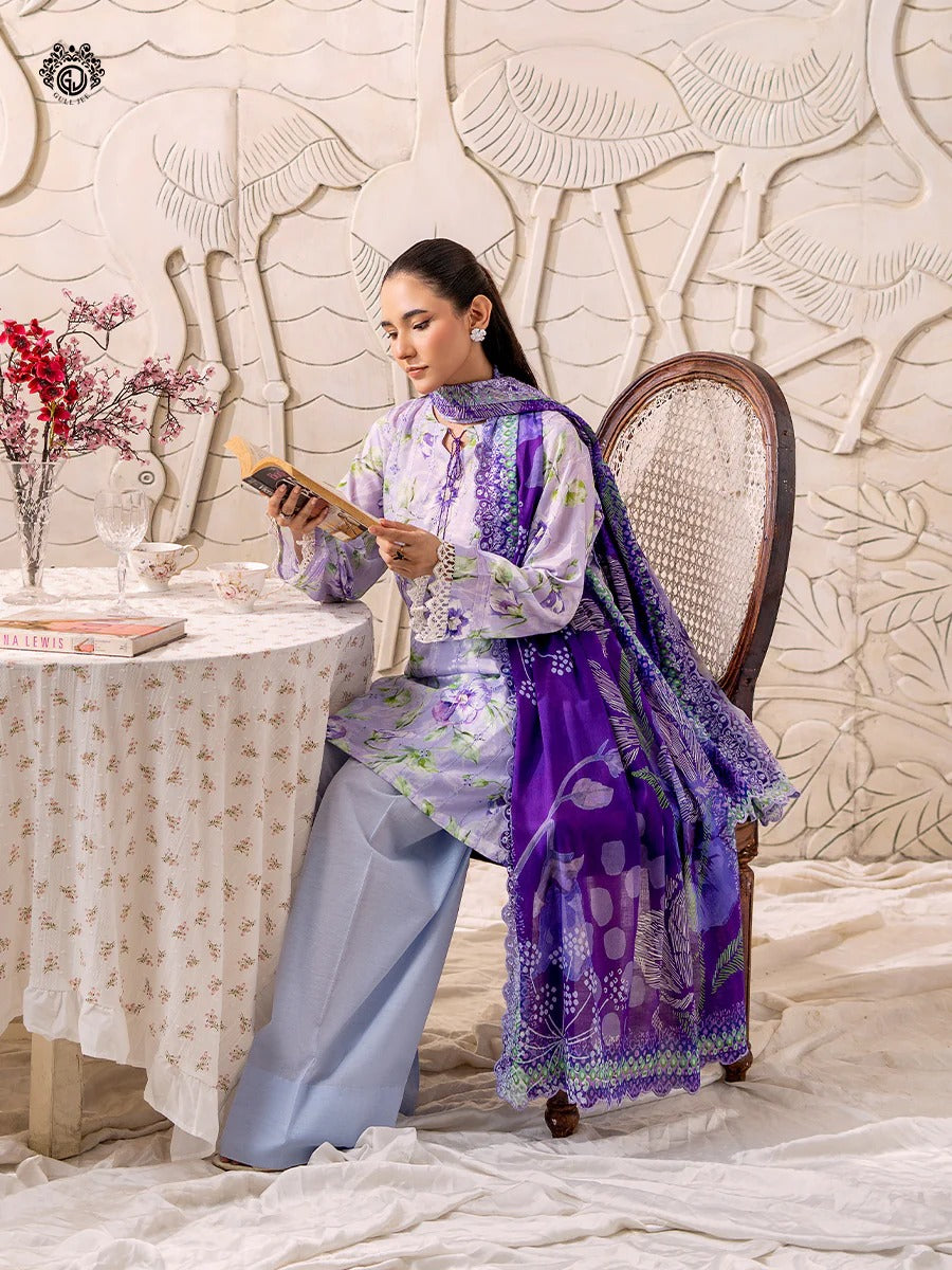 Mahajal By Gull Jee Embroidered Digital Printed Lawn Unstitched 3pcs