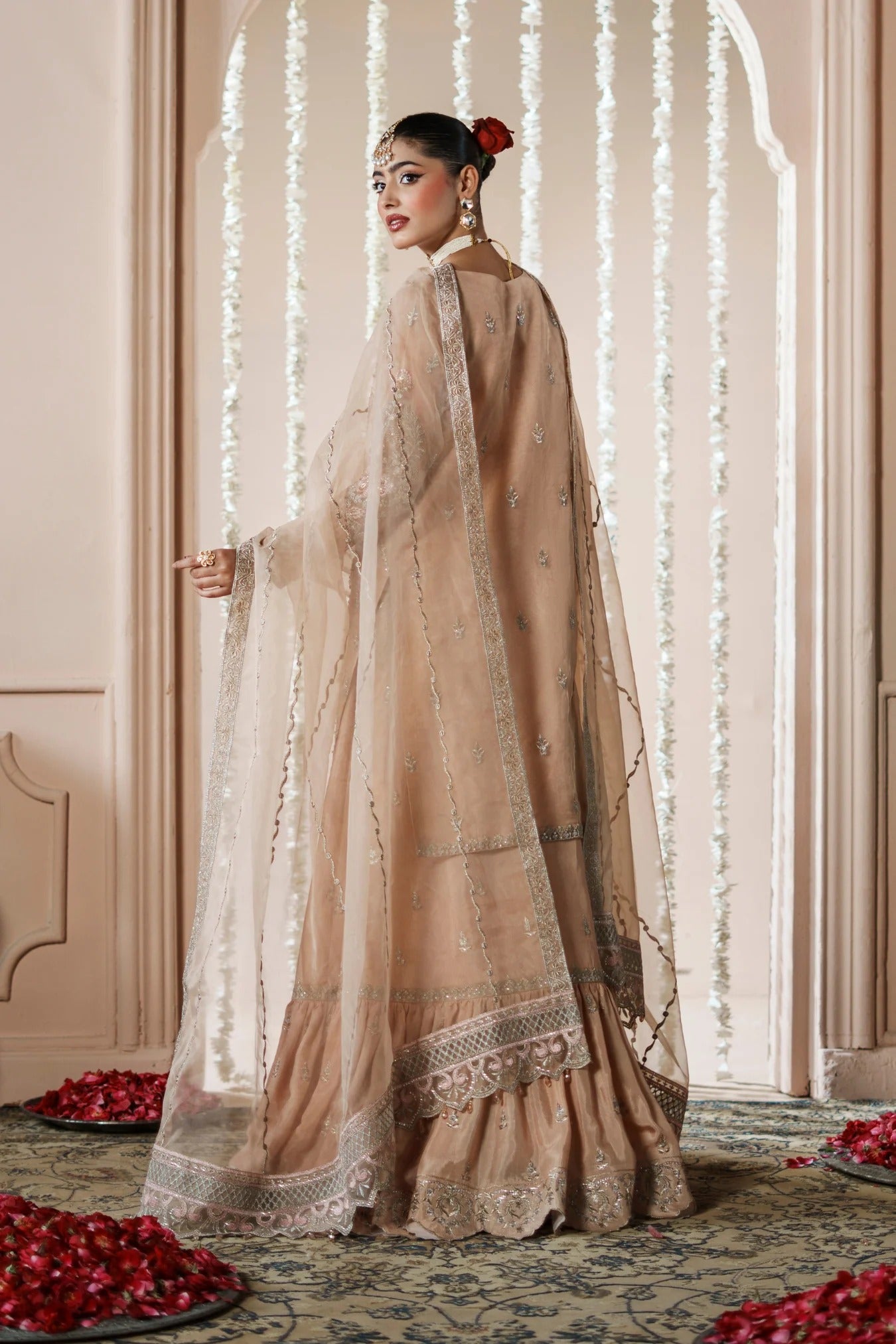 Dastoor By Zebtan Embroidered Luxury Organza Unstitched 3 Piece