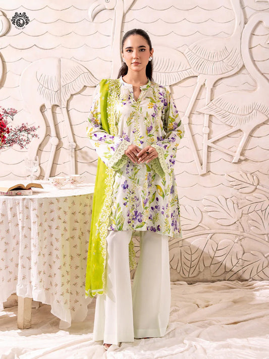 Mahajal By Gull Jee Embroidered Digital Printed Lawn Unstitched 3pcs