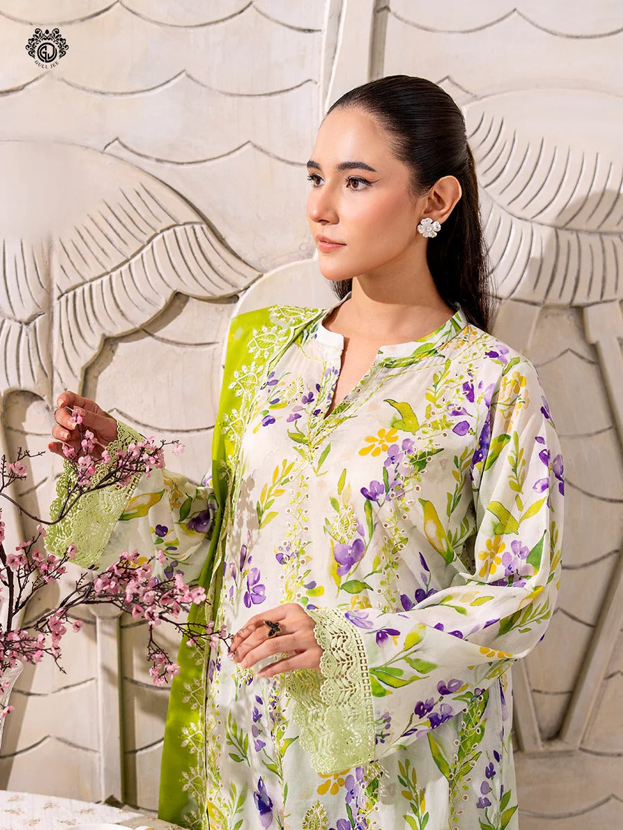 Mahajal By Gull Jee Embroidered Digital Printed Lawn Unstitched 3pcs