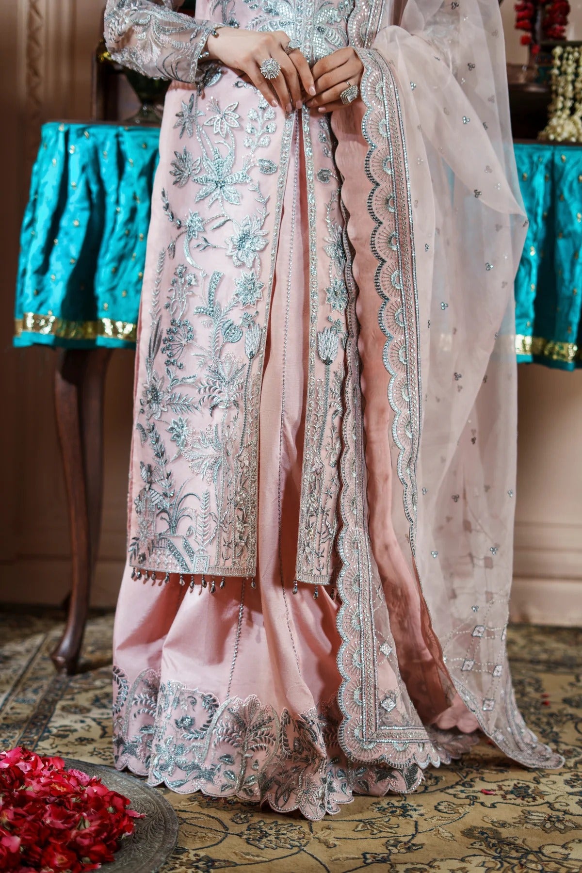 Dastoor By Zebtan Embroidered Luxury Organza Unstitched 3 Piece