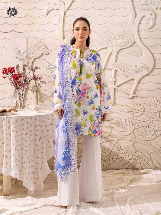 Mahajal By Gull Jee Embroidered Digital Printed Lawn Unstitched 3pcs