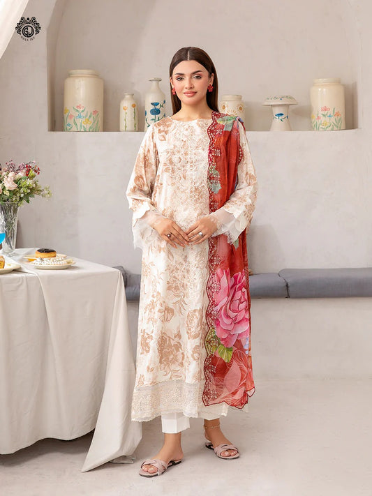 Rang Pasand By Gul Jee Embroidered Digital Printed Unstitched 3pcs