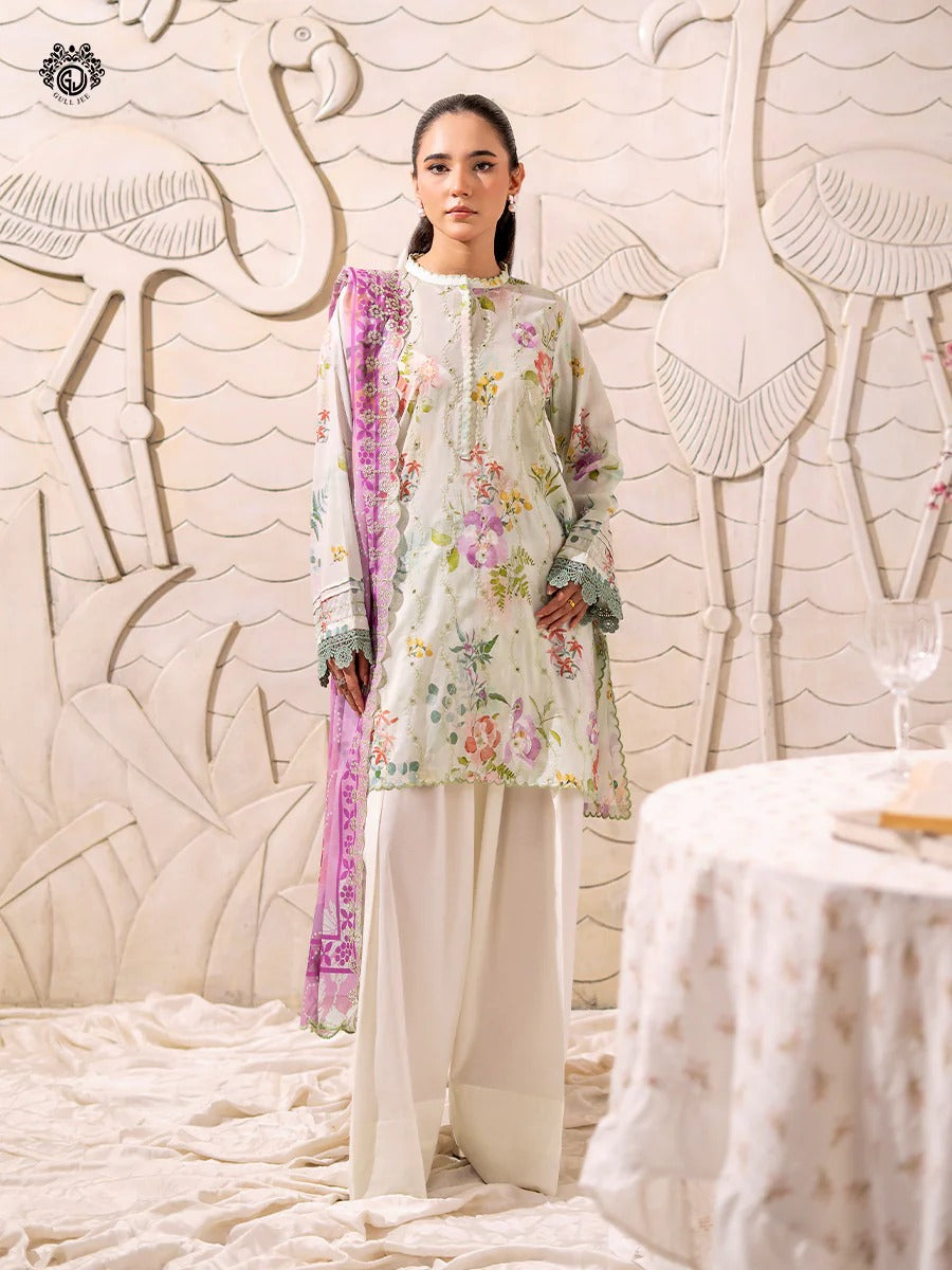 Mahajal By Gull Jee Embroidered Digital Printed Lawn Unstitched 3pcs