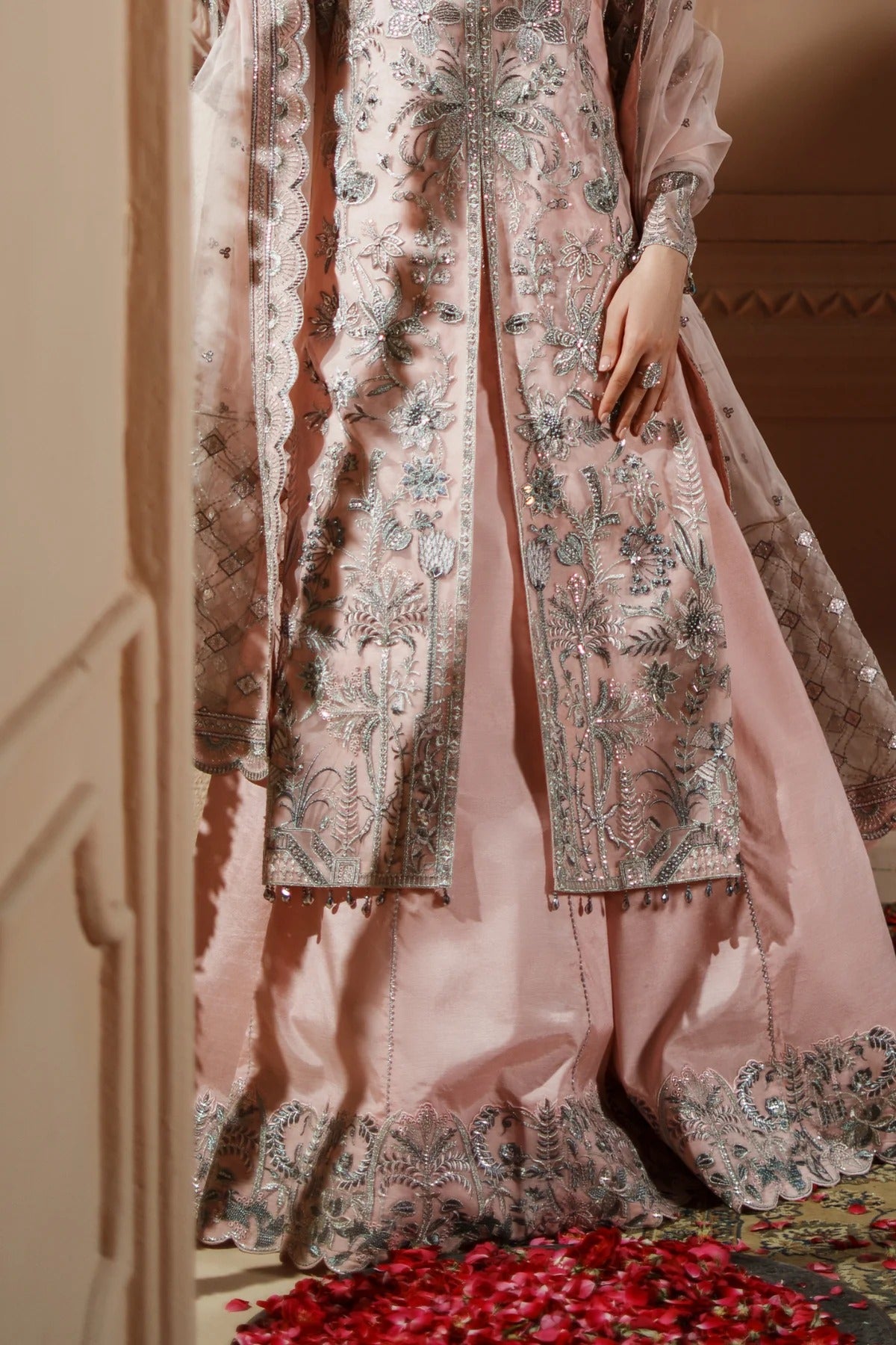 Dastoor By Zebtan Embroidered Luxury Organza Unstitched 3 Piece