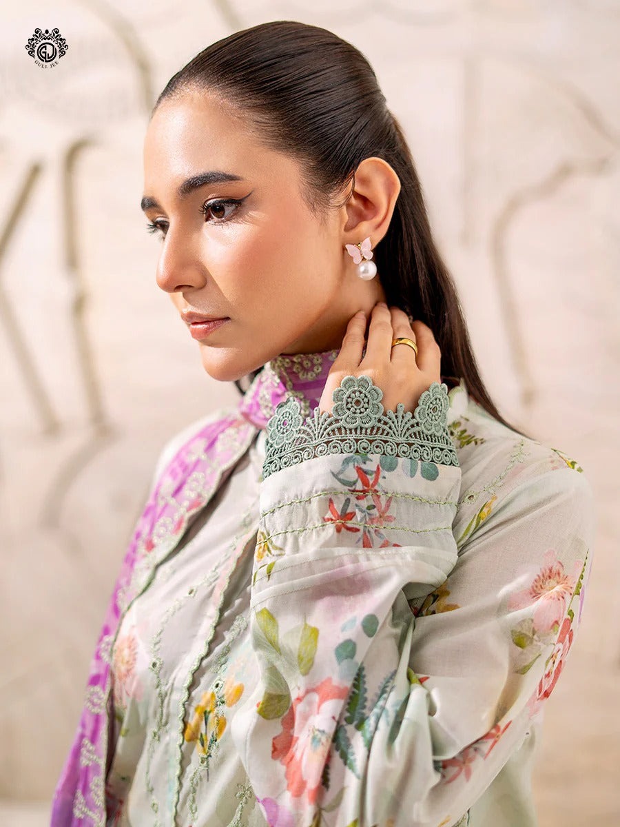 Mahajal By Gull Jee Embroidered Digital Printed Lawn Unstitched 3pcs