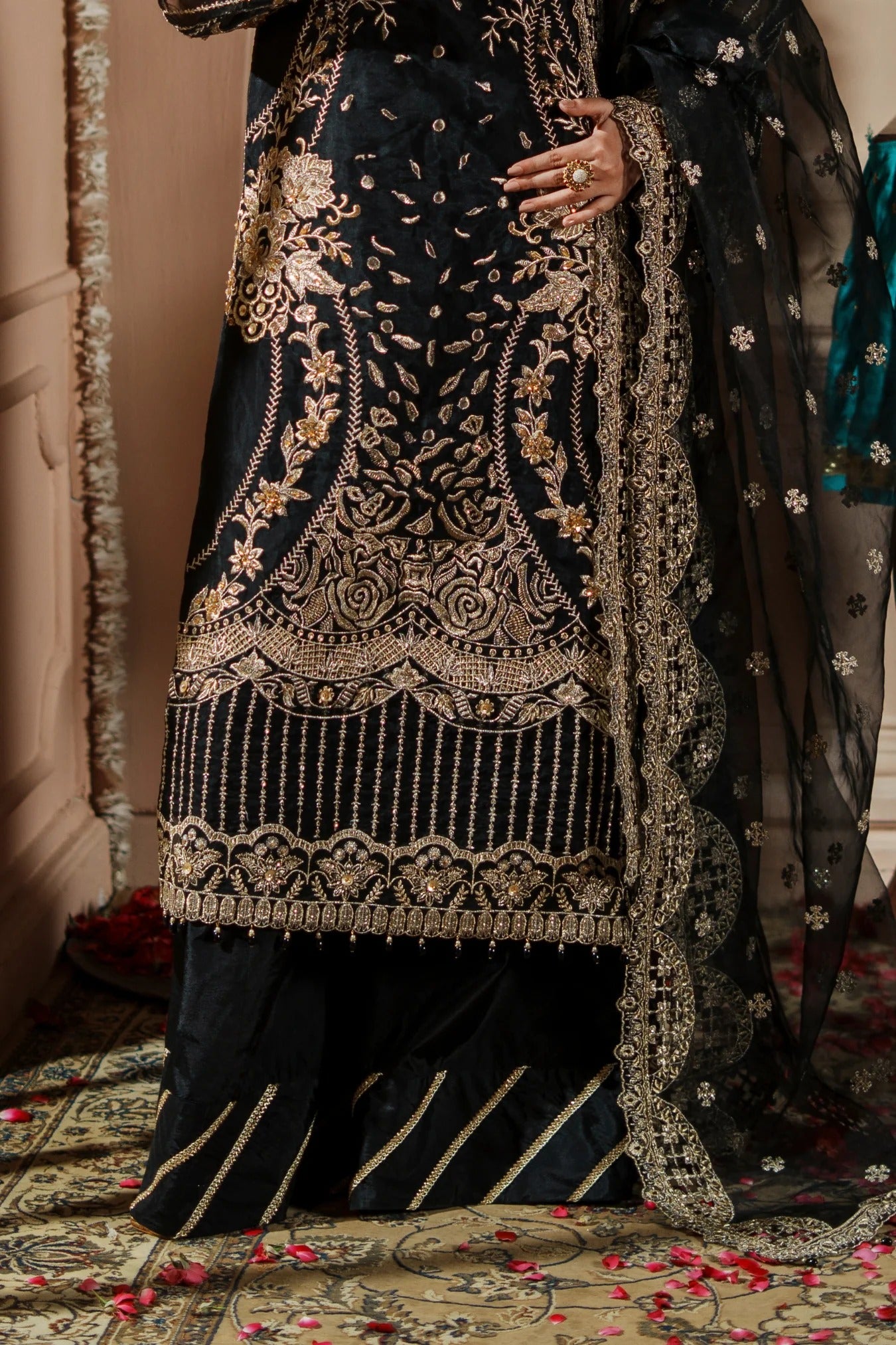 Dastoor By Zebtan Embroidered Luxury Organza Unstitched 3 Piece