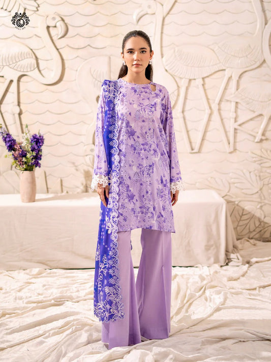 Mahajal By Gull Jee Embroidered Digital Printed Lawn Unstitched 3pcs
