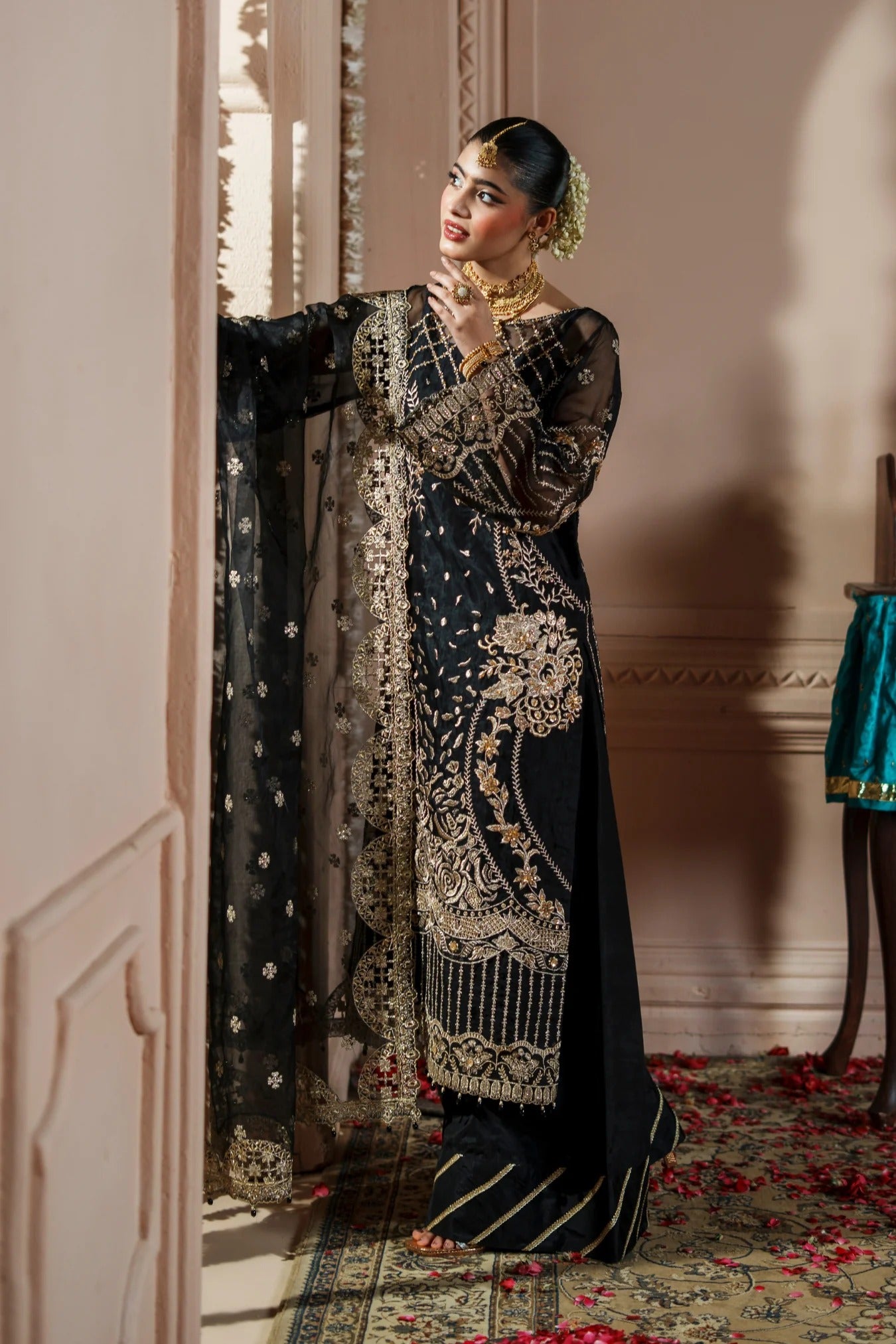 Dastoor By Zebtan Embroidered Luxury Organza Unstitched 3 Piece