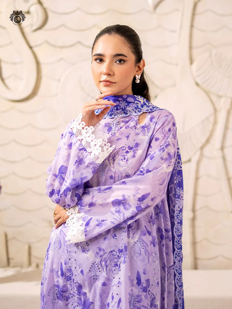 Mahajal By Gull Jee Embroidered Digital Printed Lawn Unstitched 3pcs