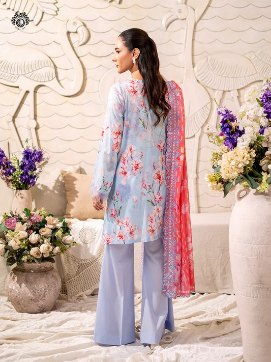 Mahajal By Gull Jee Embroidered Digital Printed Lawn Unstitched 3pcs