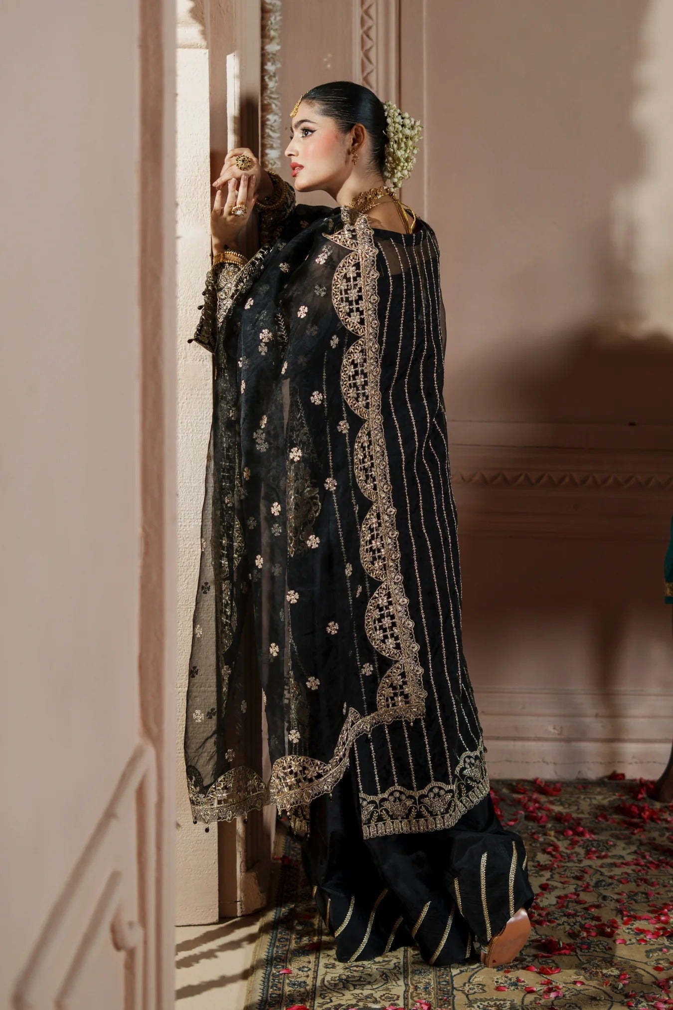 Dastoor By Zebtan Embroidered Luxury Organza Unstitched 3 Piece