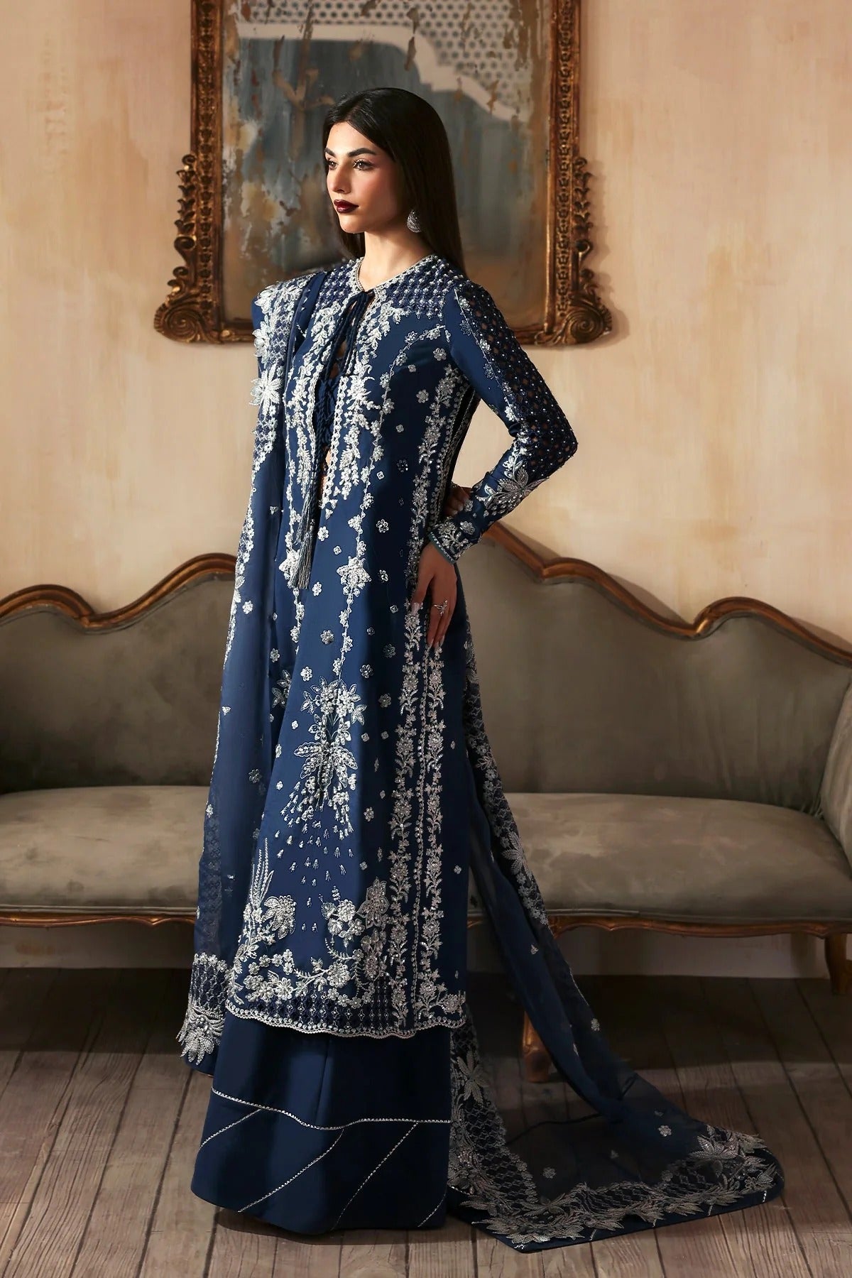 Jahanara By Zarposh Embroidered Hand Embellished Organza Festive'25 Unstitched 3 Piece