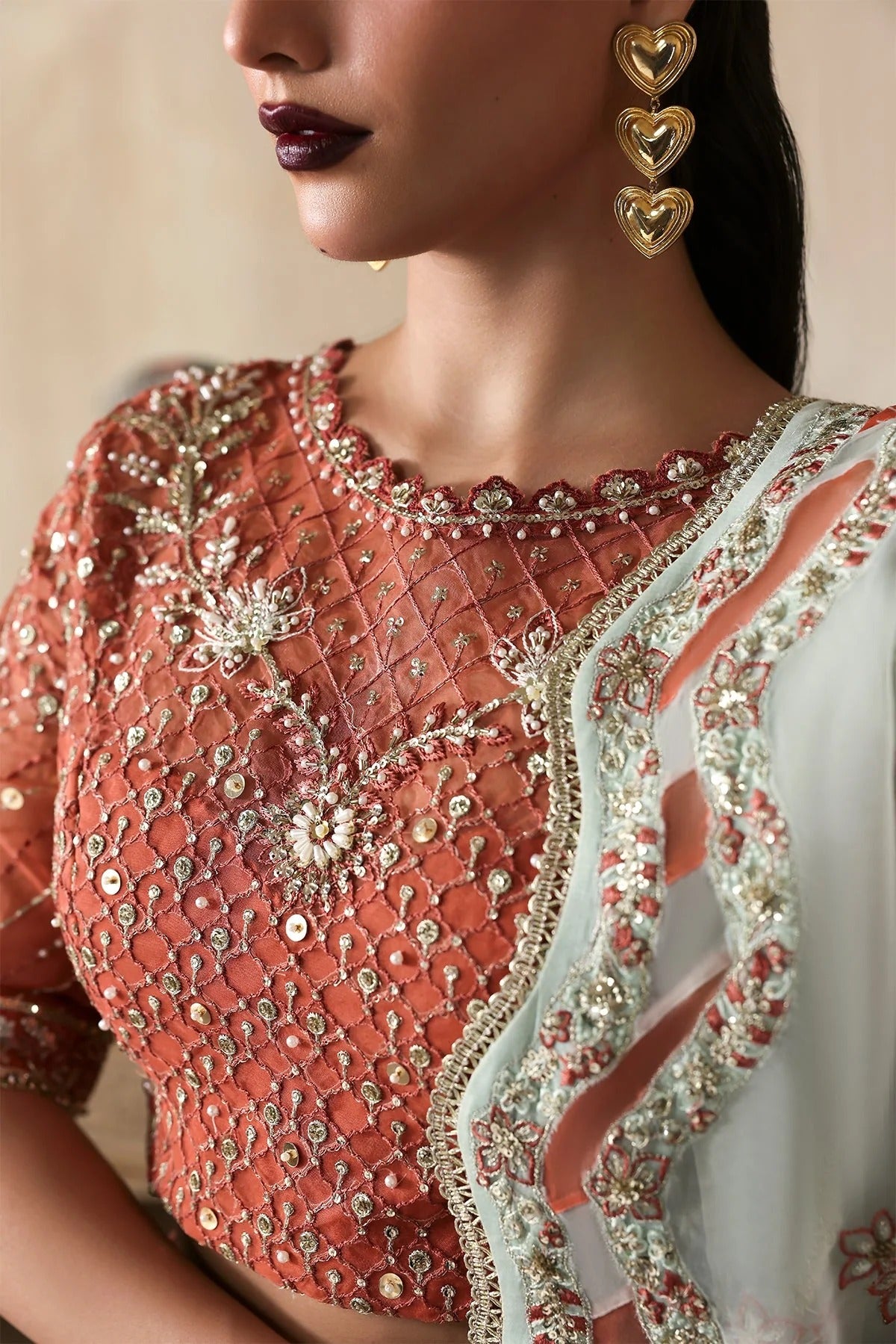 Jahanara By Zarposh Embroidered Hand Embellished Organza Festive'25 Unstitched 3 Piece