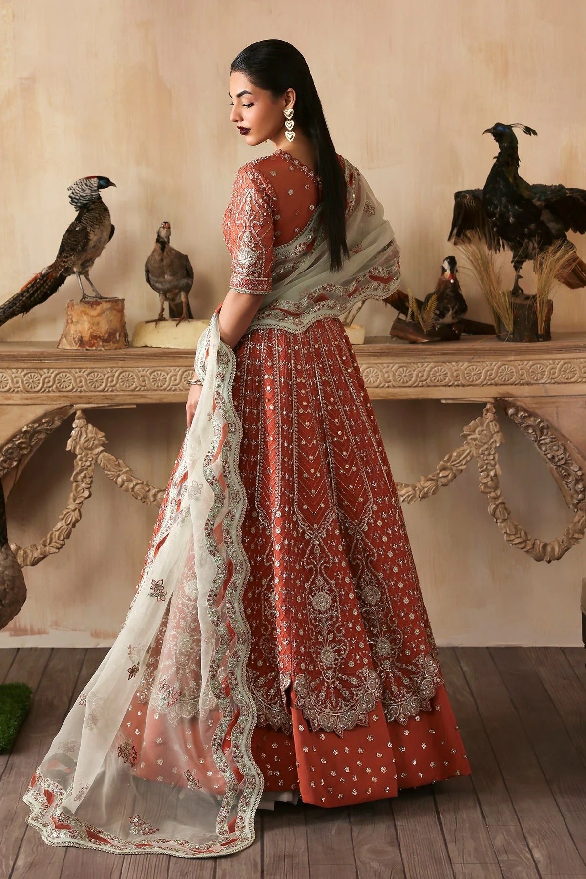 Jahanara By Zarposh Embroidered Hand Embellished Organza Festive'25 Unstitched 3 Piece
