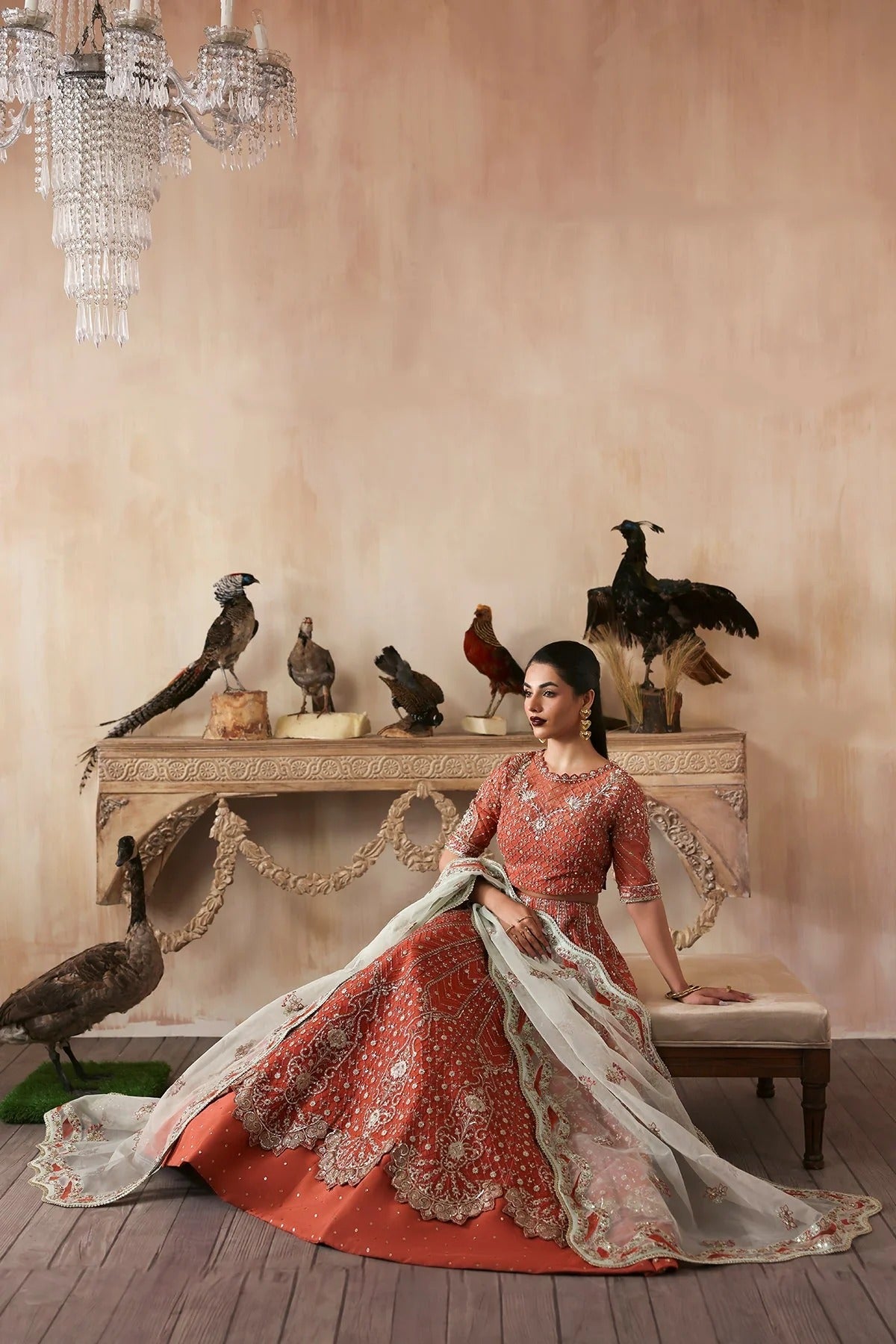 Jahanara By Zarposh Embroidered Hand Embellished Organza Festive'25 Unstitched 3 Piece