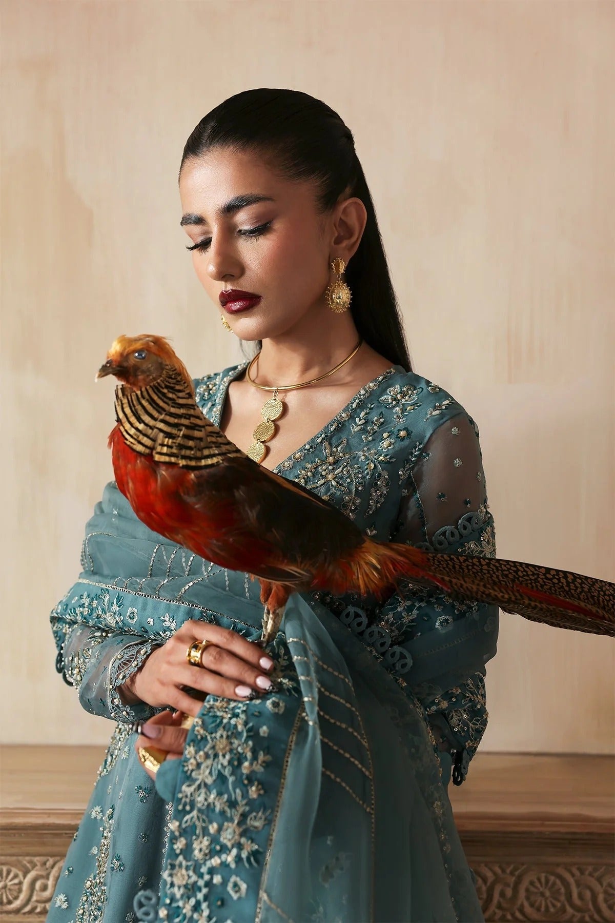 Jahanara By Zarposh Embroidered Hand Embellished Organza Festive'25 Unstitched 3 Piece