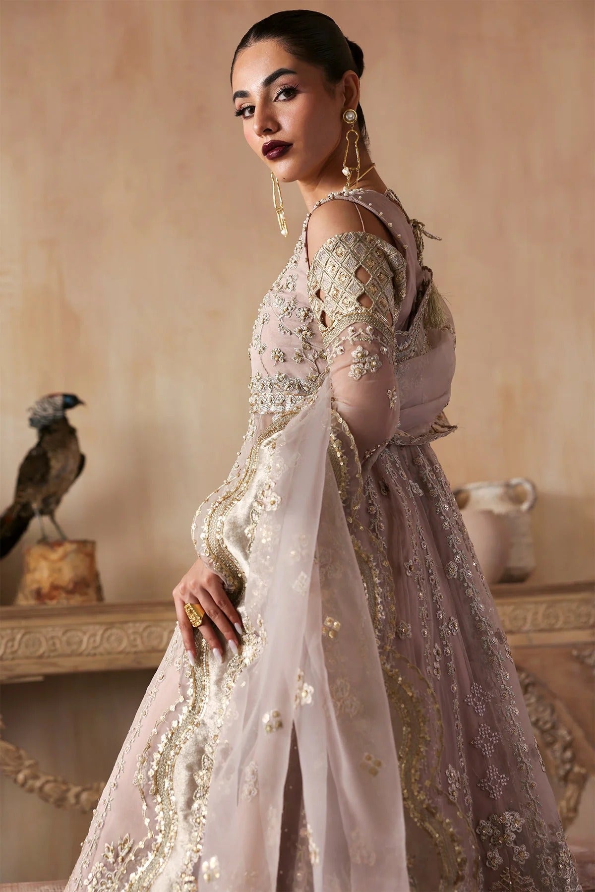 Jahanara By Zarposh Embroidered Hand Embellished Organza Festive'25 Unstitched 3 Piece