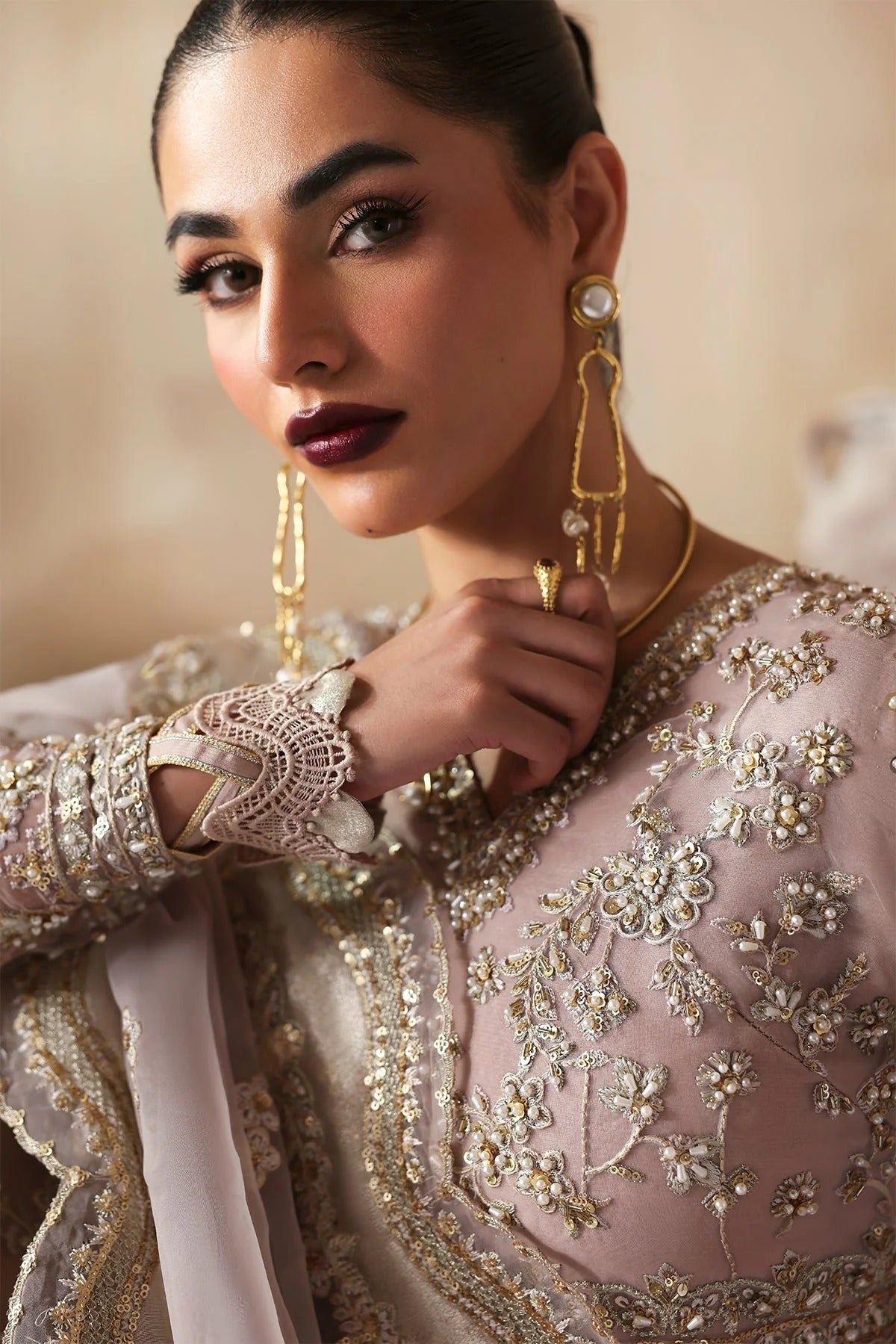 Jahanara By Zarposh Embroidered Hand Embellished Organza Festive'25 Unstitched 3 Piece