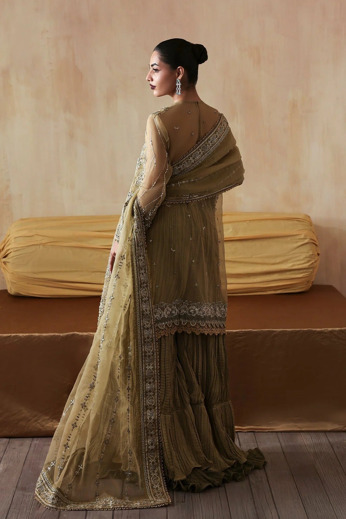Jahanara By Zarposh Embroidered Hand Embellished Organza Festive'25 Unstitched 3 Piece