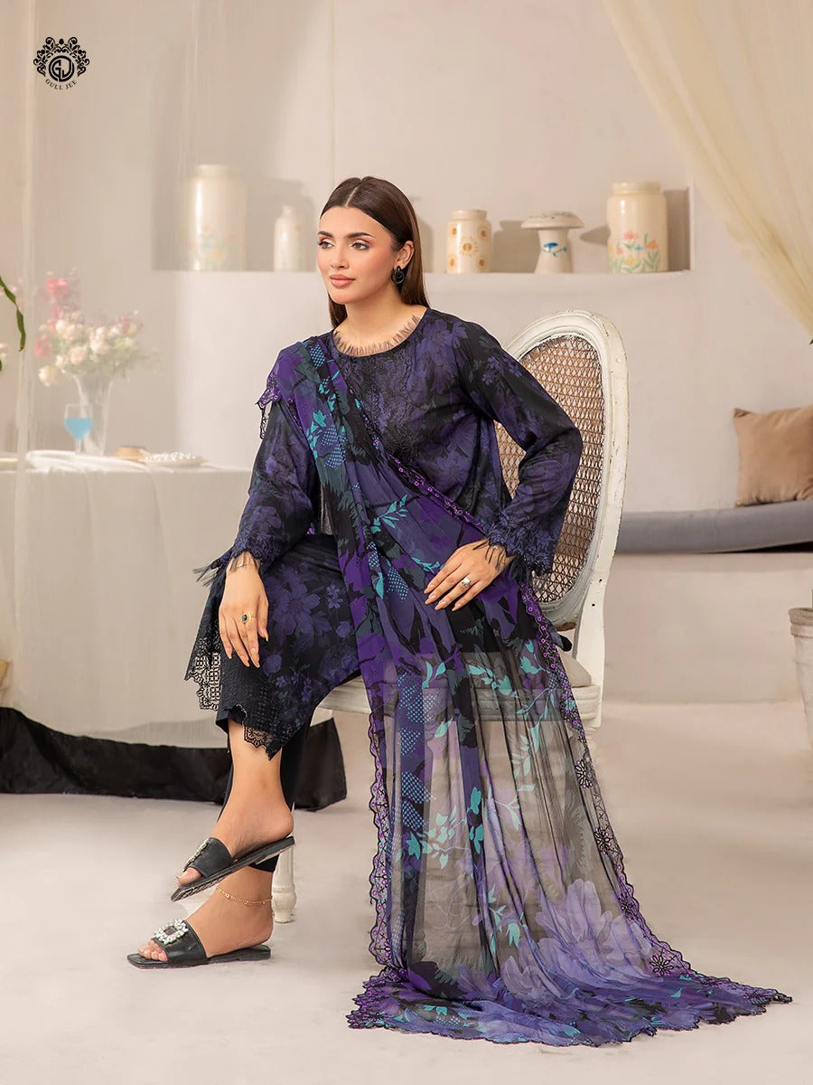 Rang Pasand By Gul Jee Embroidered Digital Printed Unstitched 3pcs