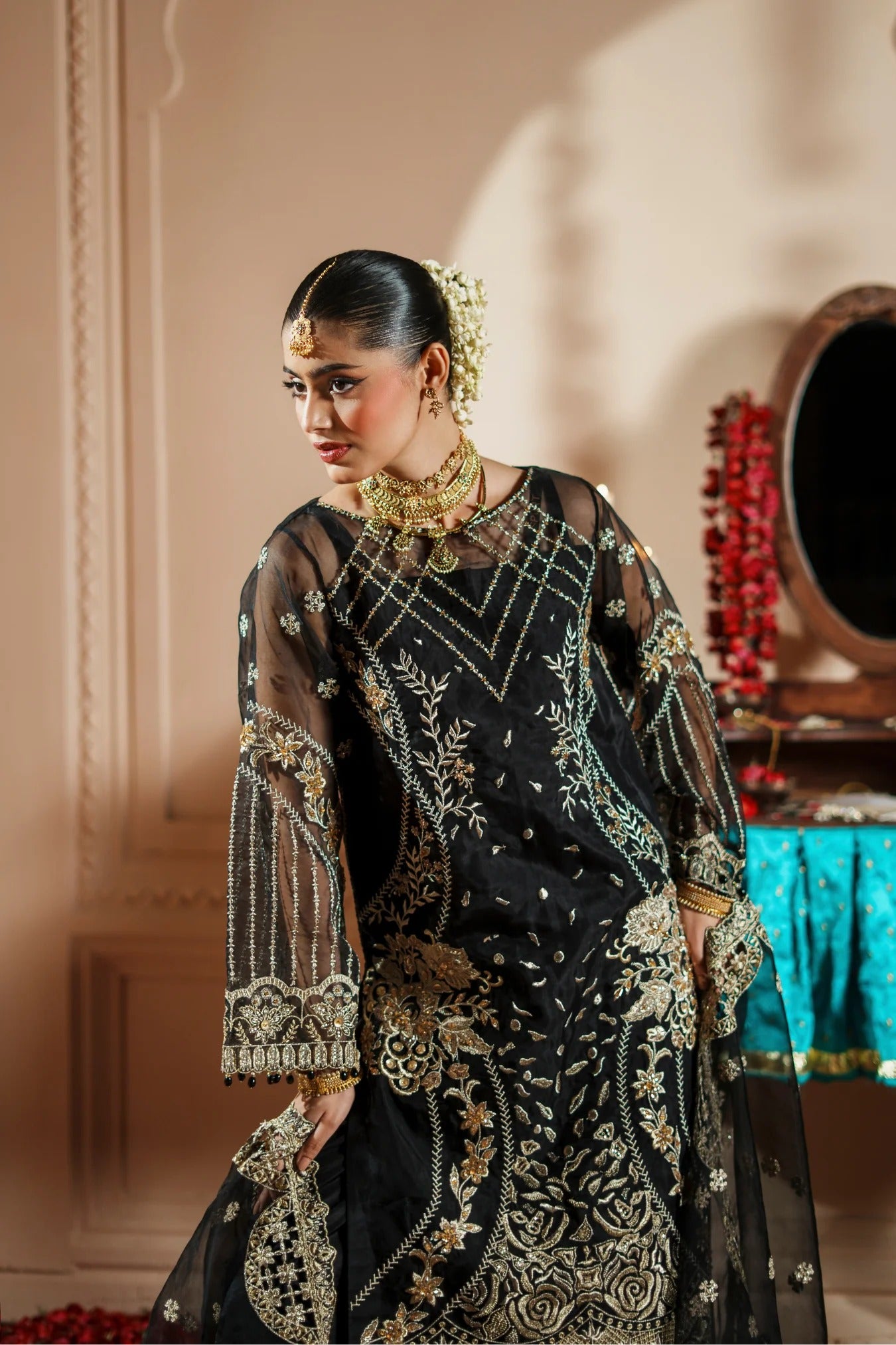 Dastoor By Zebtan Embroidered Luxury Organza Unstitched 3 Piece