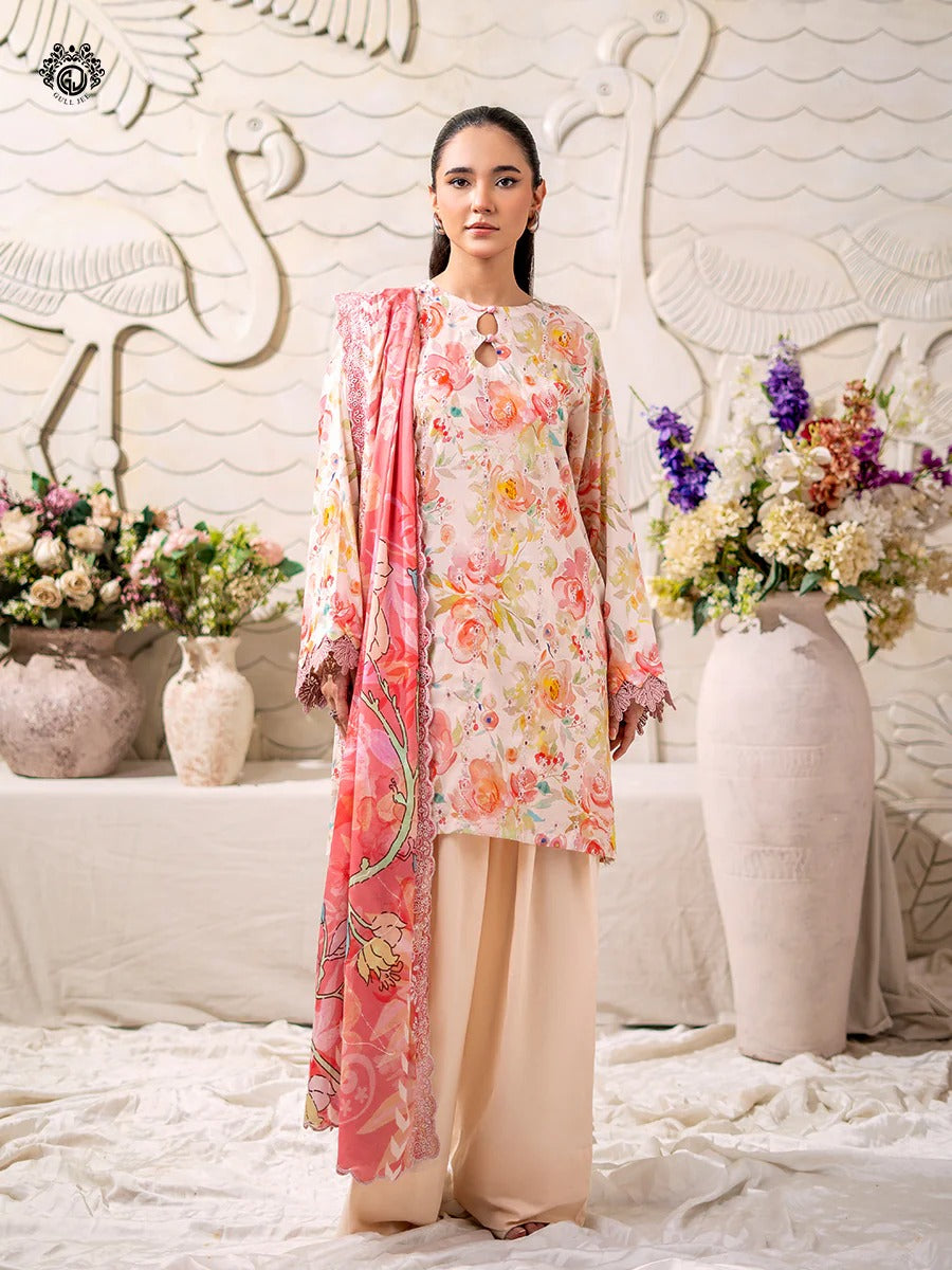 Mahajal By Gull Jee Embroidered Digital Printed Lawn Unstitched 3pcs