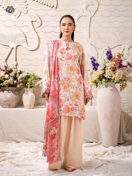 Mahajal By Gull Jee Embroidered Digital Printed Lawn Unstitched 3pcs