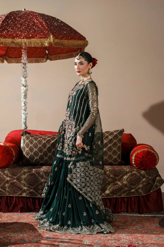 Dastoor By Zebtan Embroidered Luxury Organza Unstitched 3 Piece