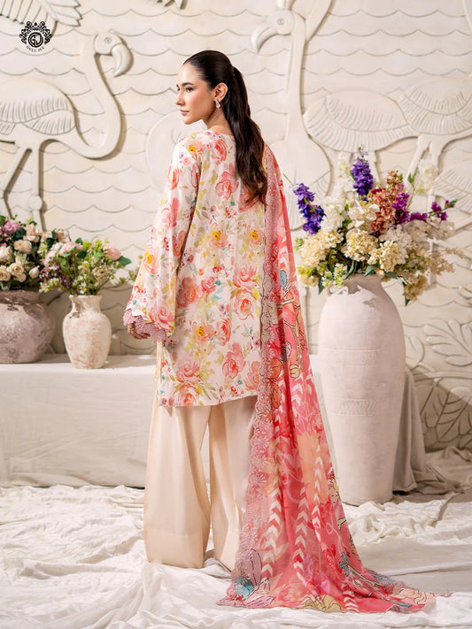 Mahajal By Gull Jee Embroidered Digital Printed Lawn Unstitched 3pcs