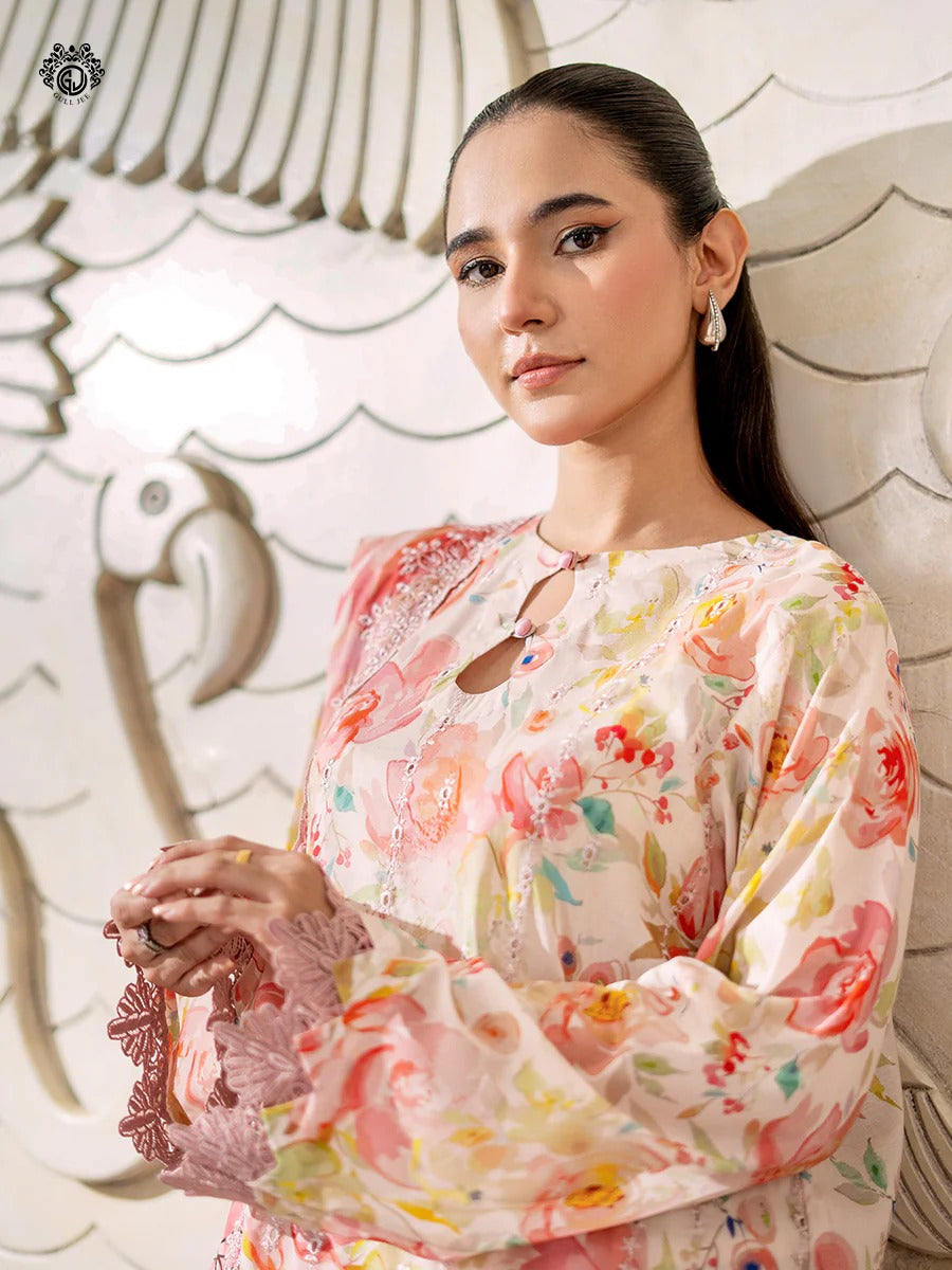 Mahajal By Gull Jee Embroidered Digital Printed Lawn Unstitched 3pcs
