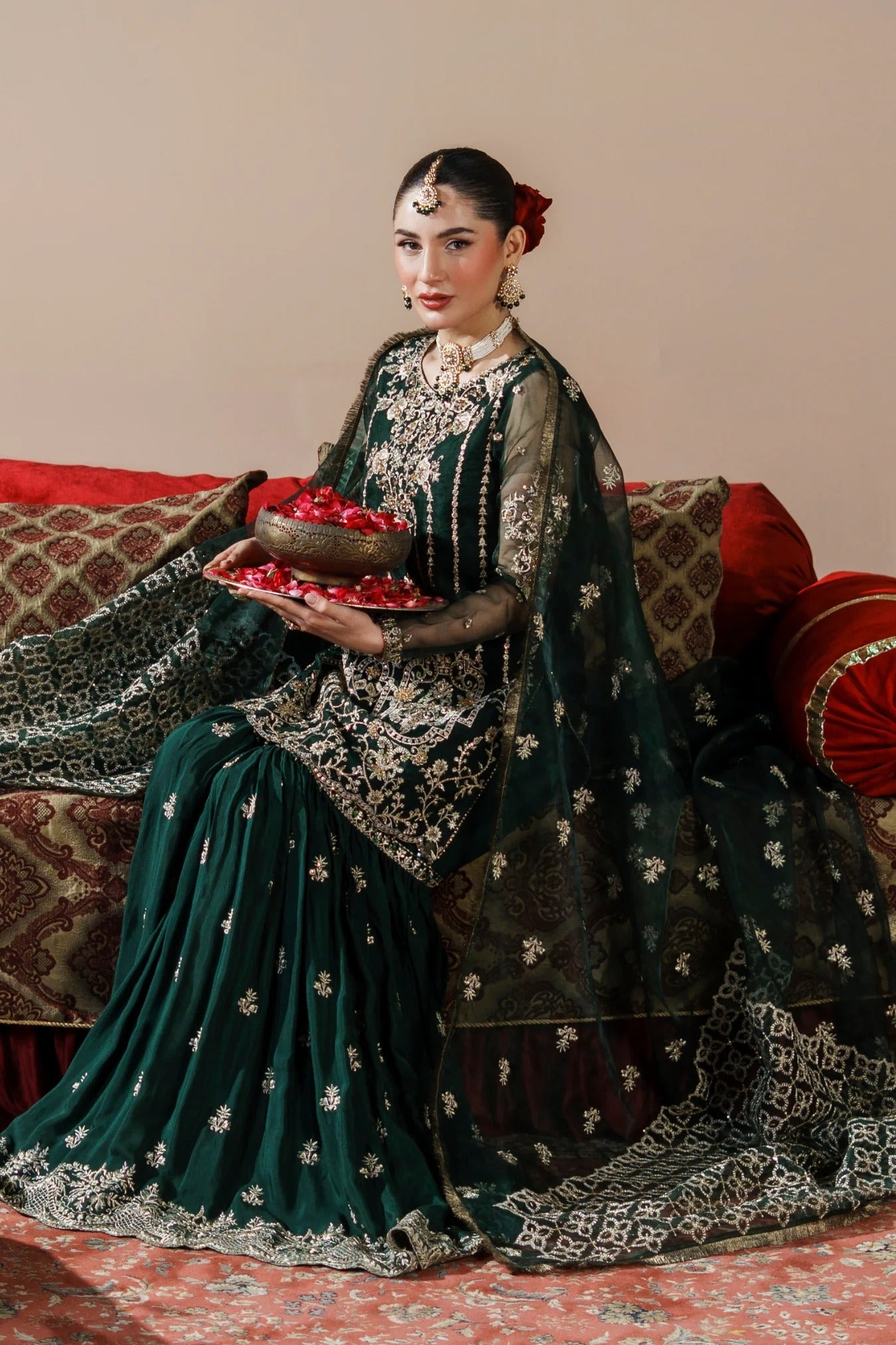 Dastoor By Zebtan Embroidered Luxury Organza Unstitched 3 Piece