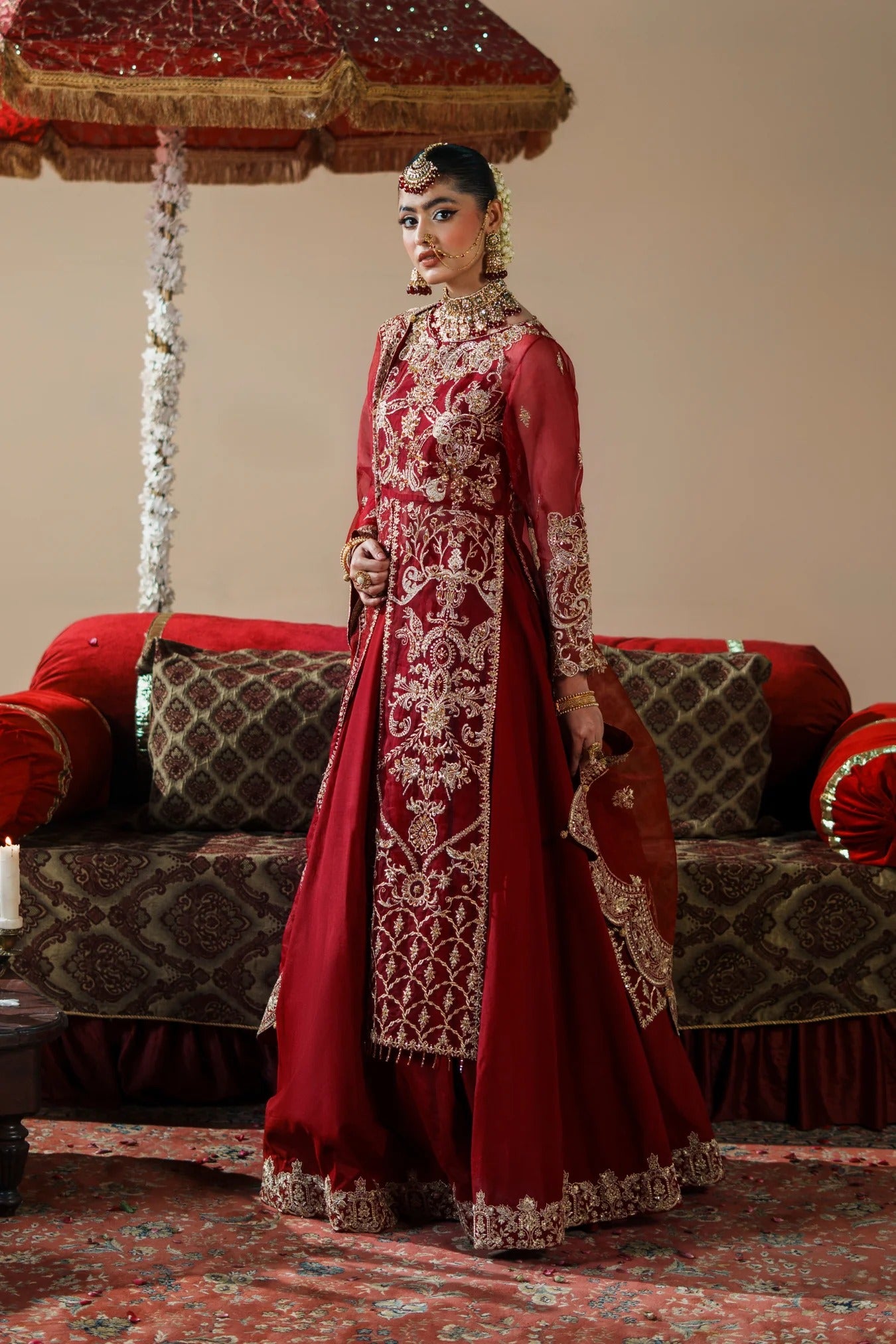 Dastoor By Zebtan Embroidered Luxury Organza Unstitched 3 Piece