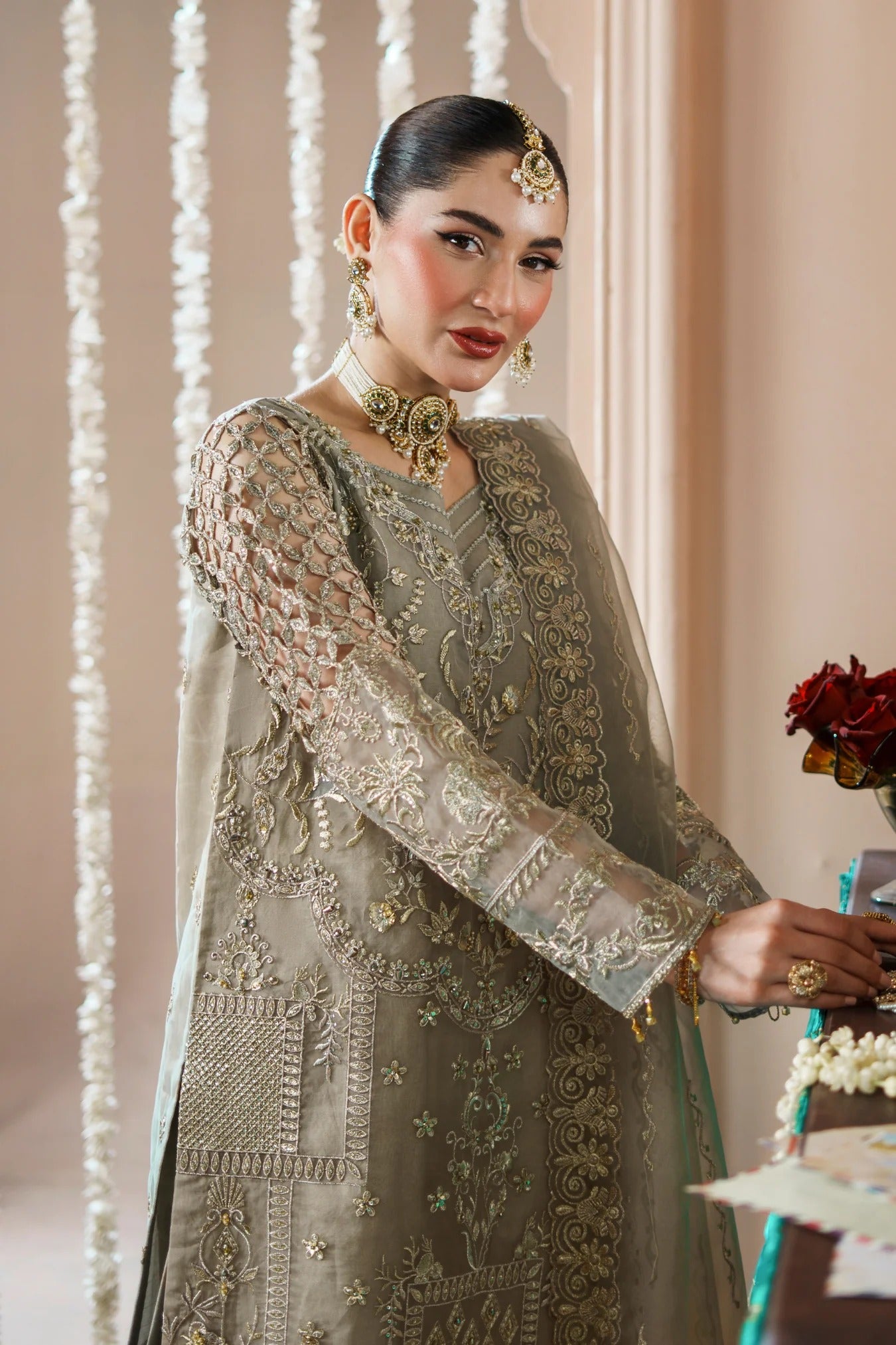 Dastoor By Zebtan Embroidered Luxury Organza Unstitched 3 Piece