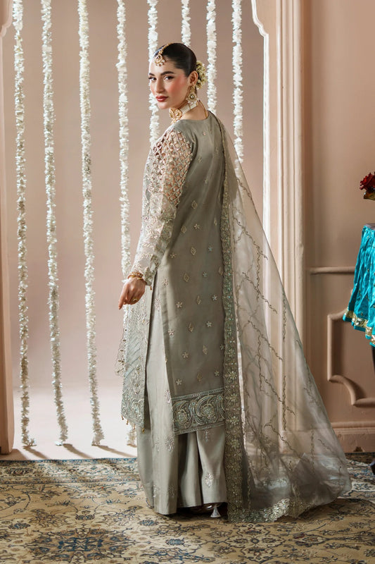 Dastoor By Zebtan Embroidered Luxury Organza Unstitched 3 Piece