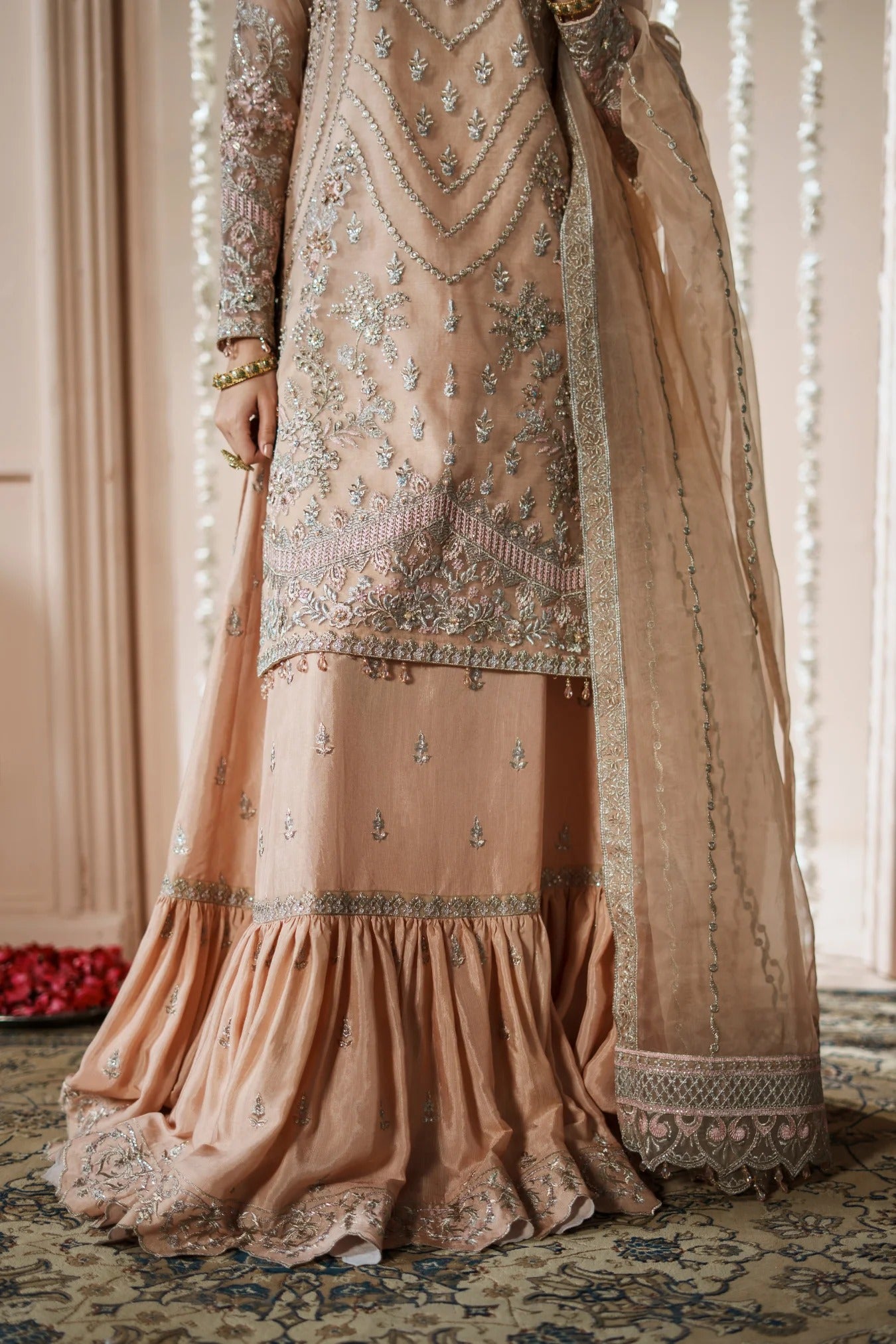 Dastoor By Zebtan Embroidered Luxury Organza Unstitched 3 Piece