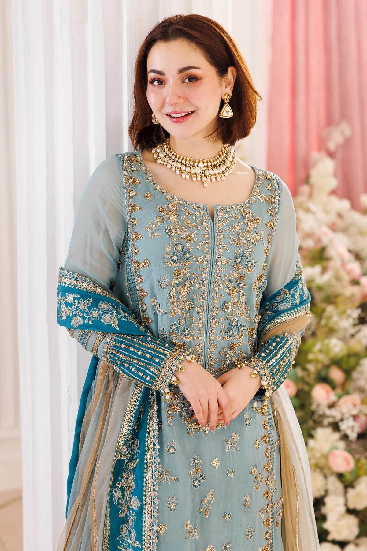 Charizma Dastan-E-Jashan Premium Chiffon Unstitched 4pcs - Jotey