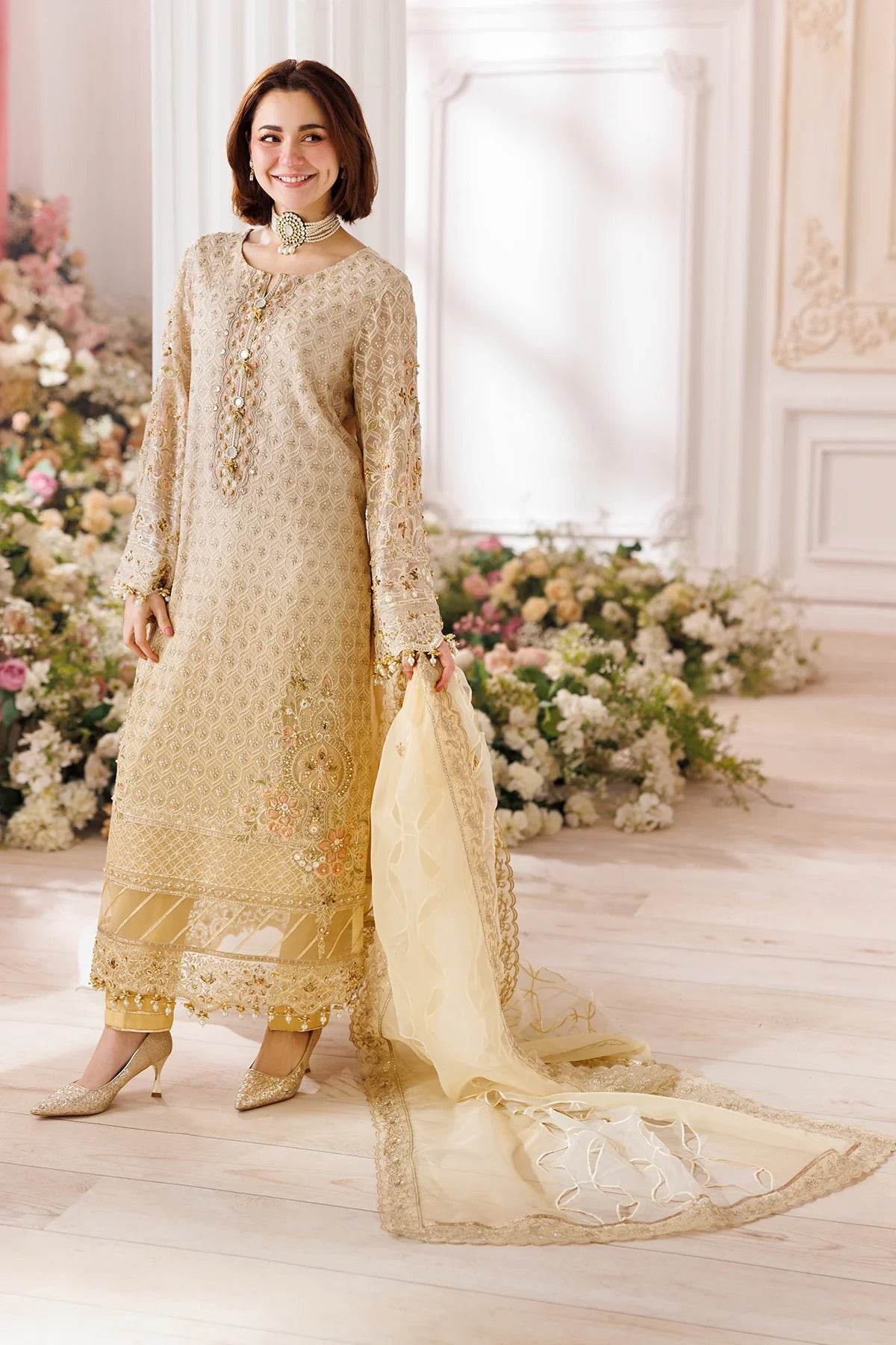 Charizma Dastan-E-Jashan Premium Chiffon Unstitched 4pcs - Jotey