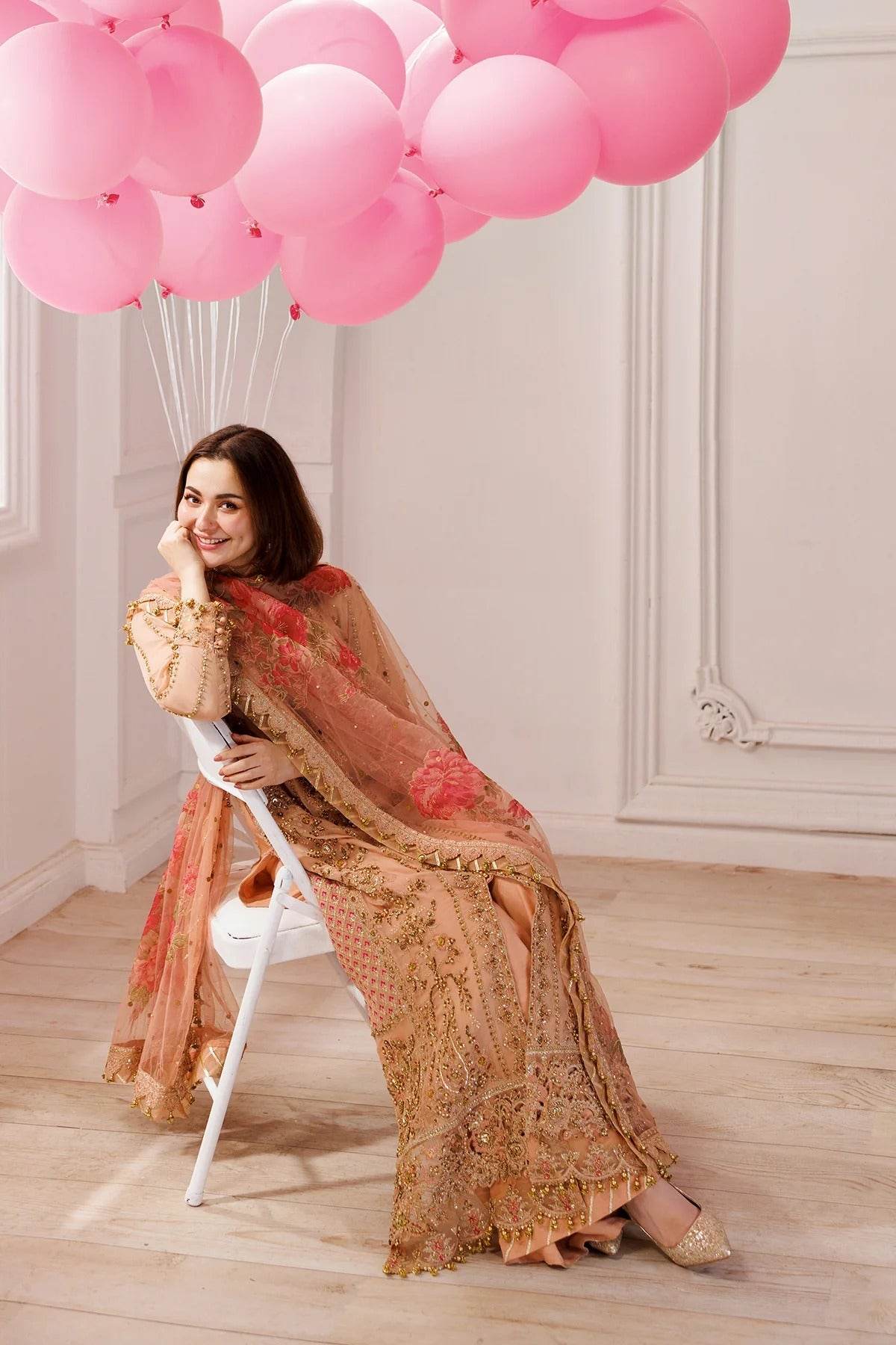 Charizma Dastan-E-Jashan Premium Chiffon Unstitched 4pcs - Jotey