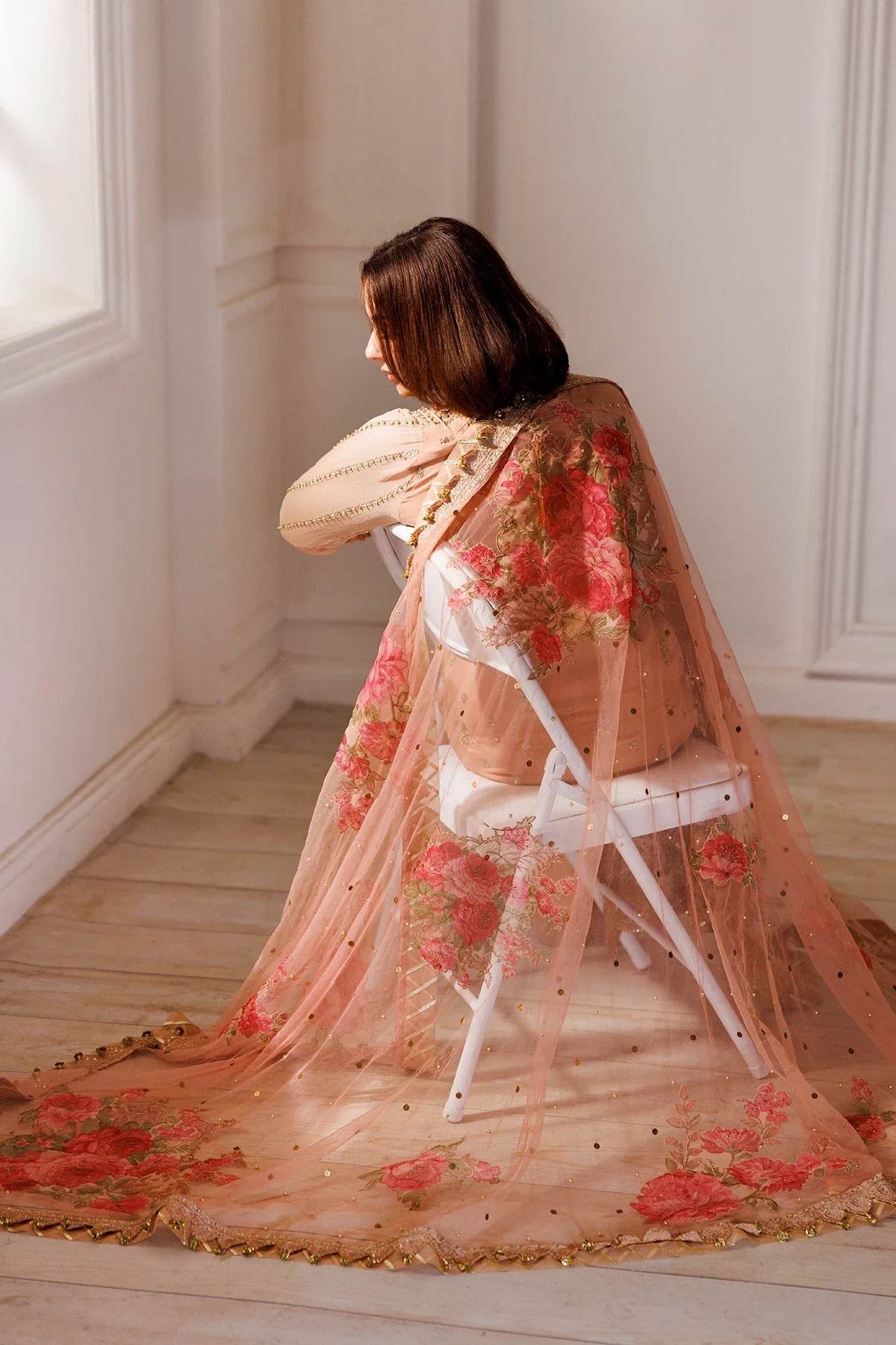 Charizma Dastan-E-Jashan Premium Chiffon Unstitched 4pcs - Jotey