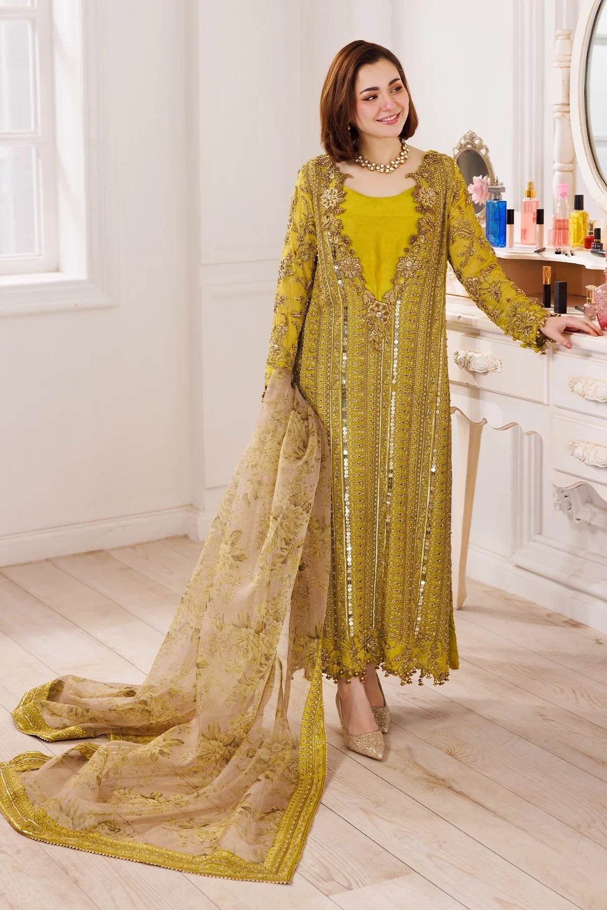Charizma Dastan-E-Jashan Premium Chiffon Unstitched 4pcs - Jotey